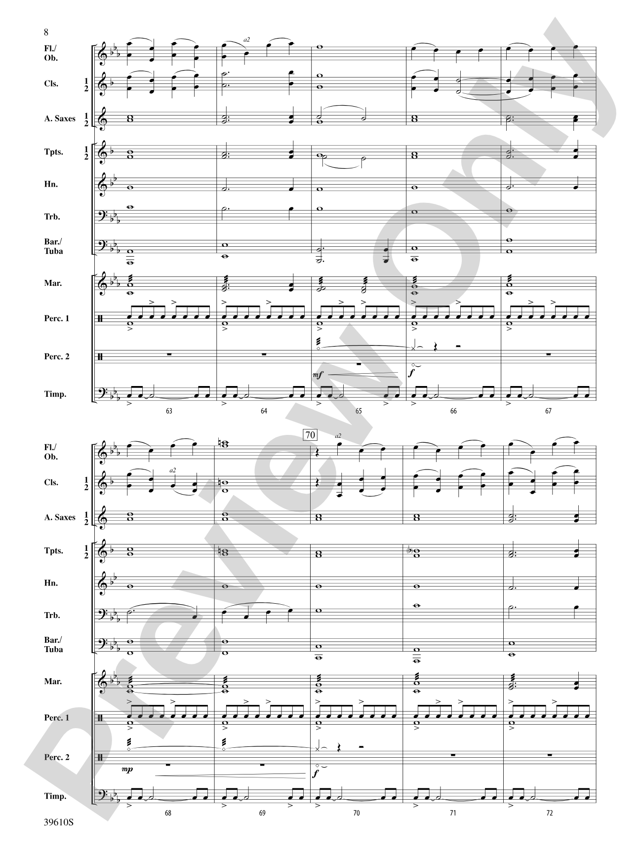 Hercules vs. the Hydra: Concert Band Conductor Score & Parts