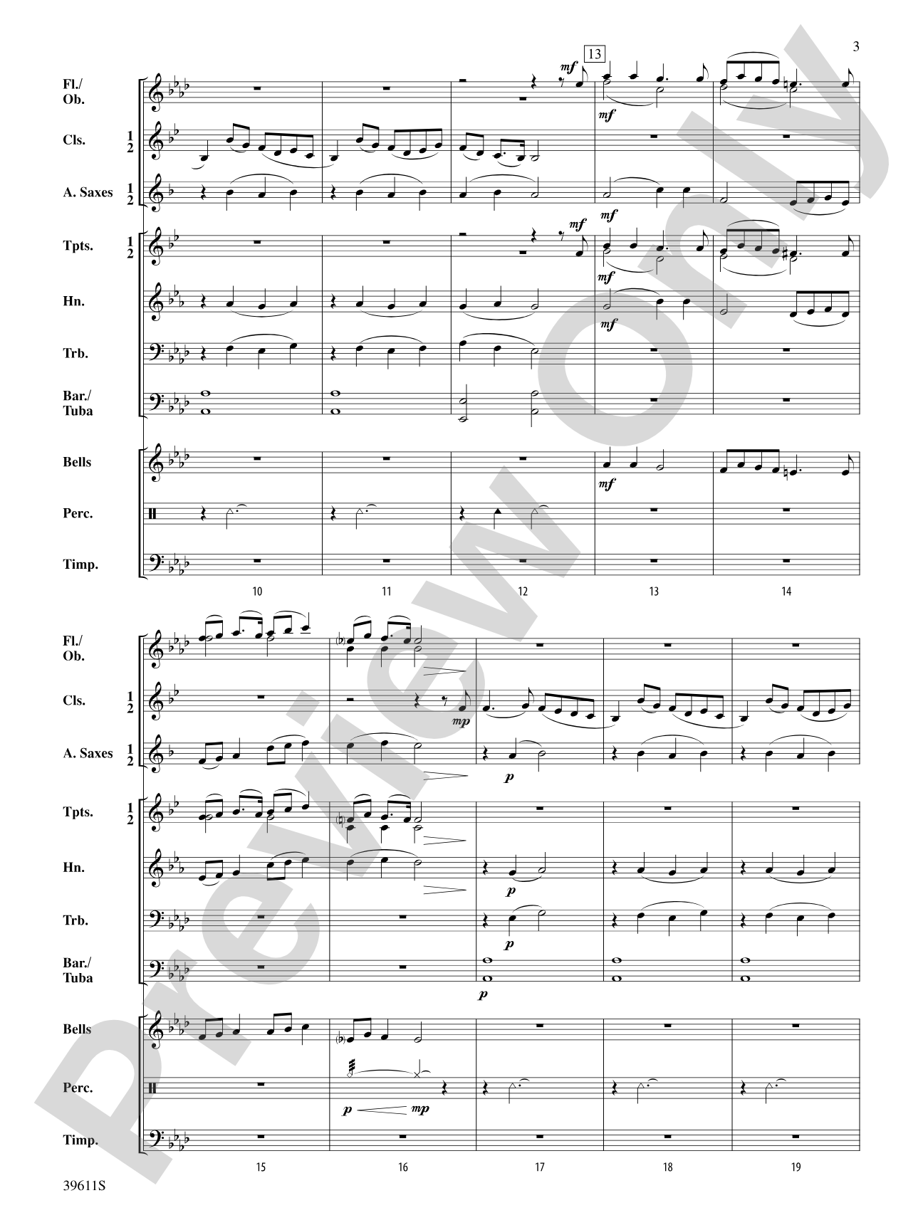 Three Welsh Songs: Concert Band Conductor Score & Parts