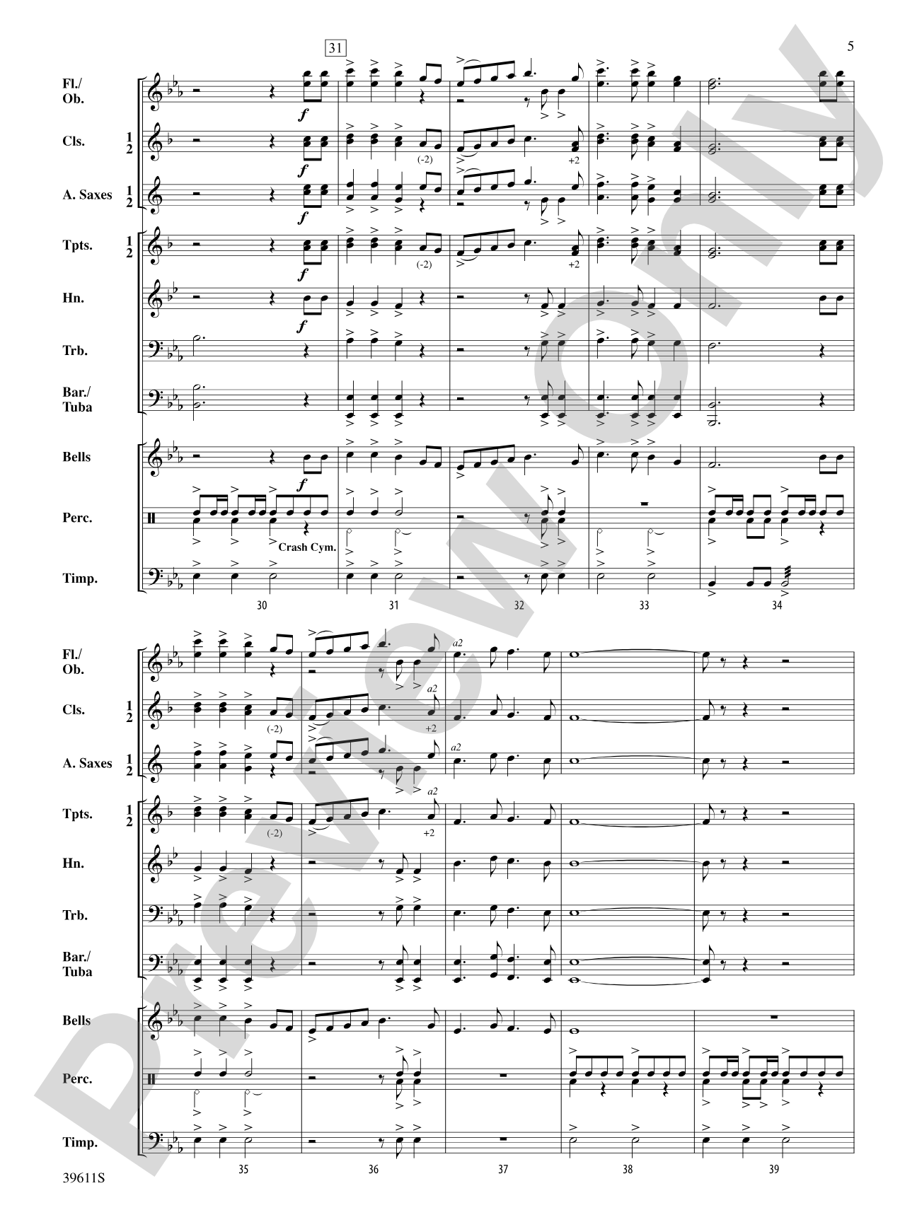 Three Welsh Songs: Concert Band Conductor Score & Parts