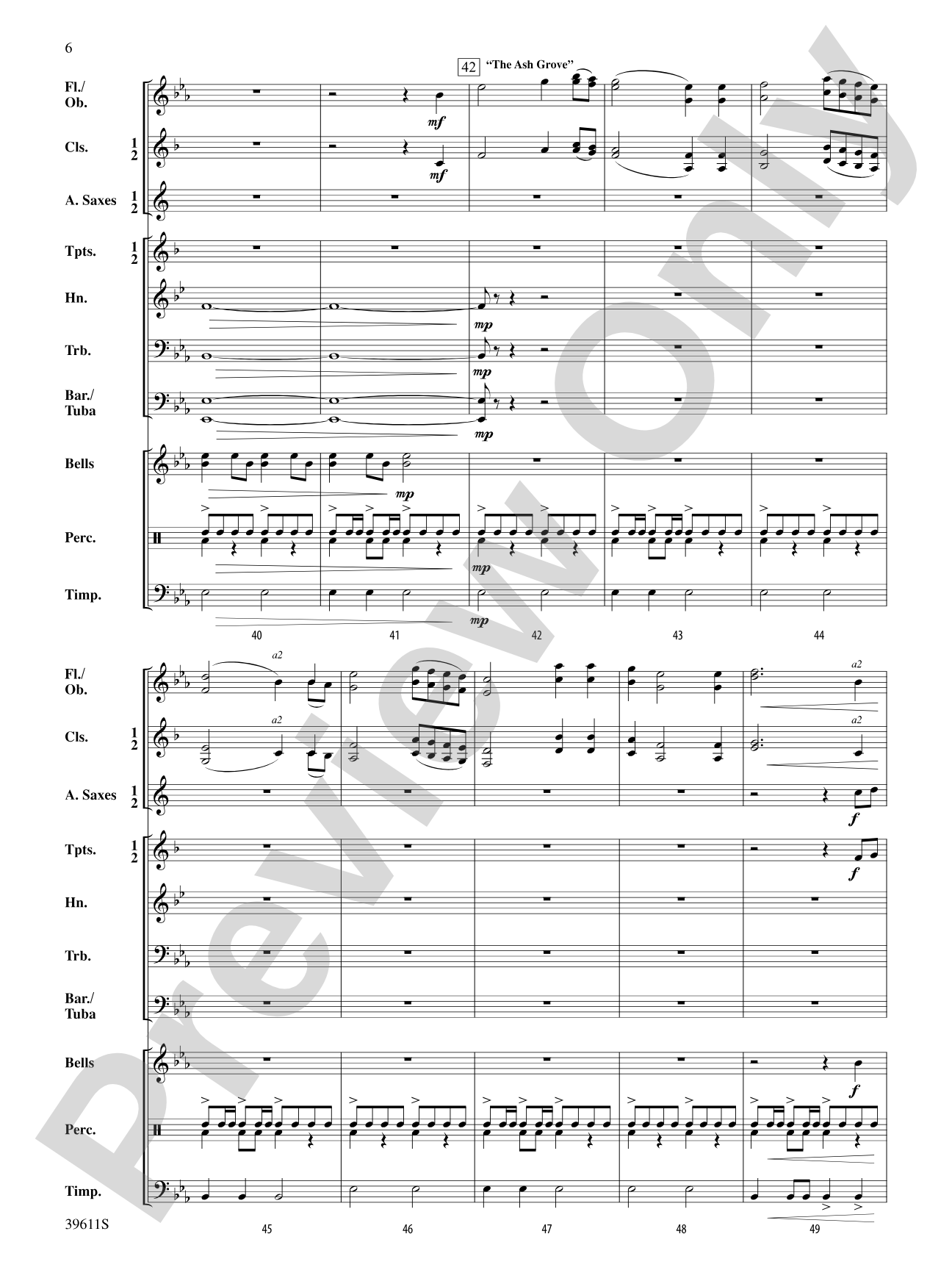 Three Welsh Songs: Concert Band Conductor Score & Parts