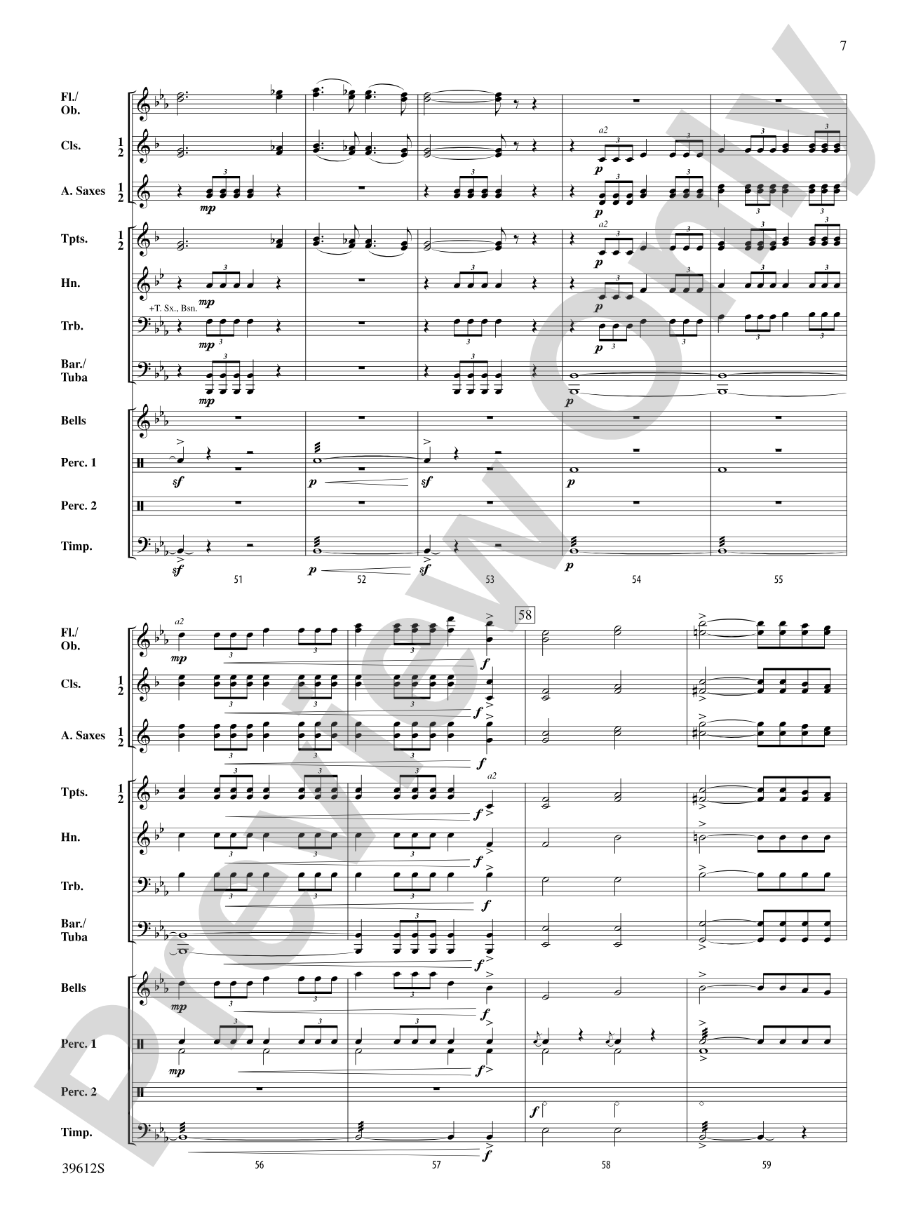 War March of the Priests: Score