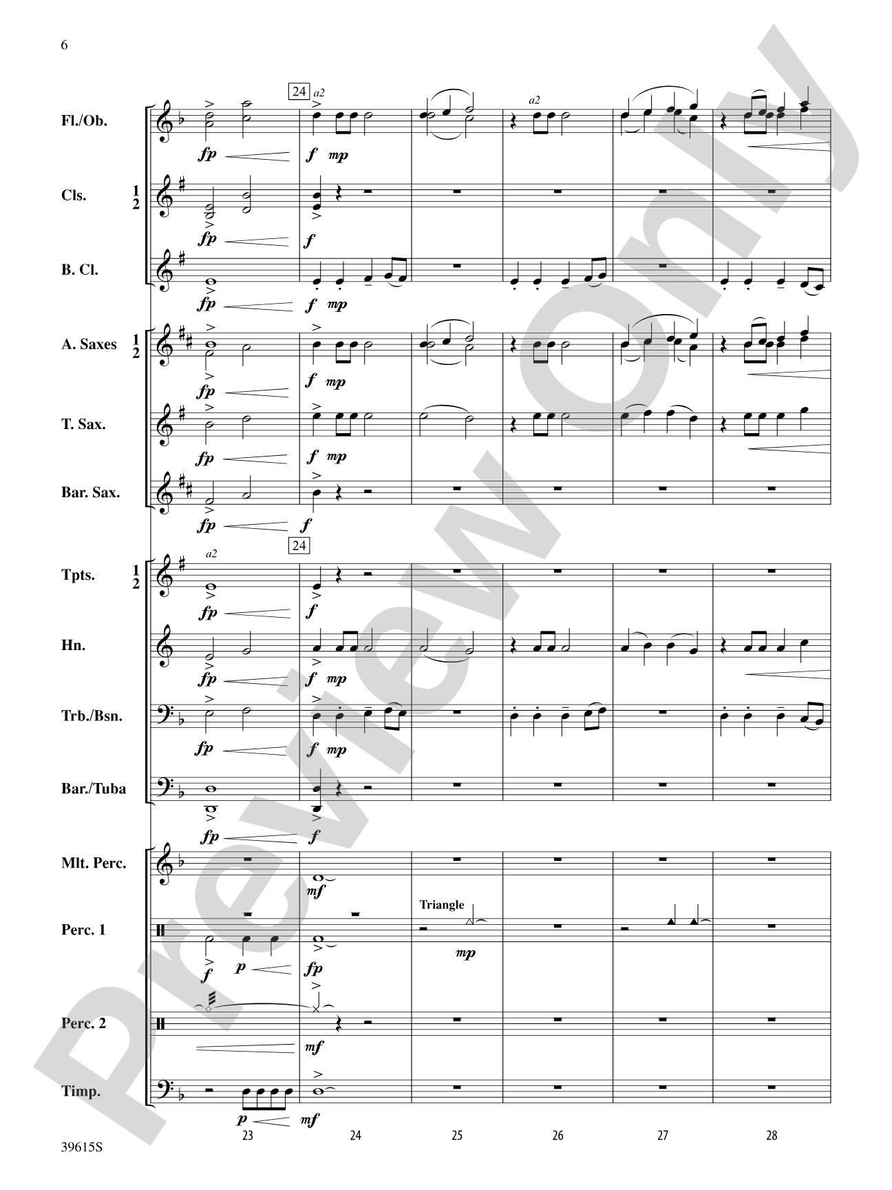 Rise: Concert Band Conductor Score & Parts