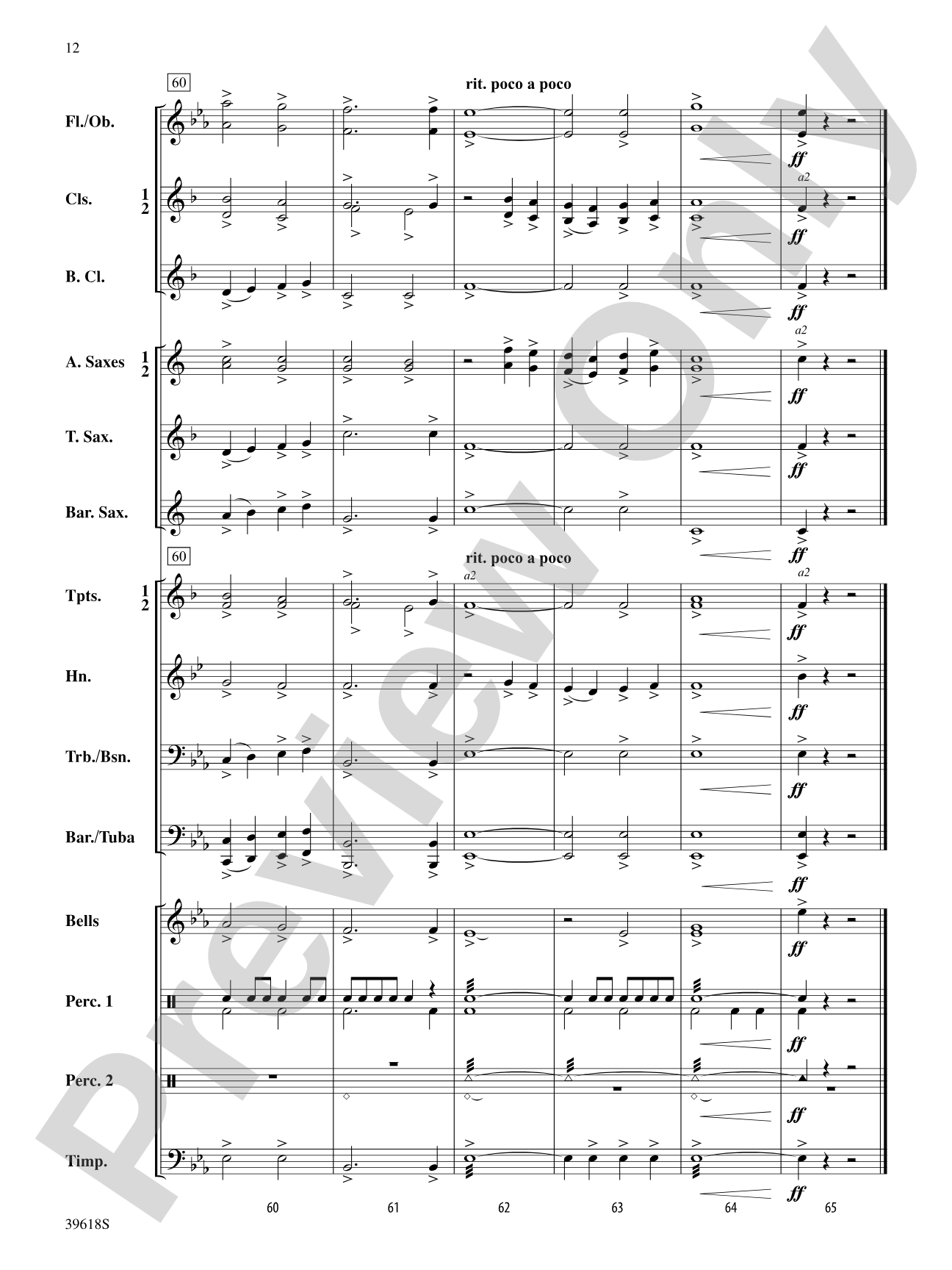 Regal Fanfare and March: Concert Band Conductor Score & Parts