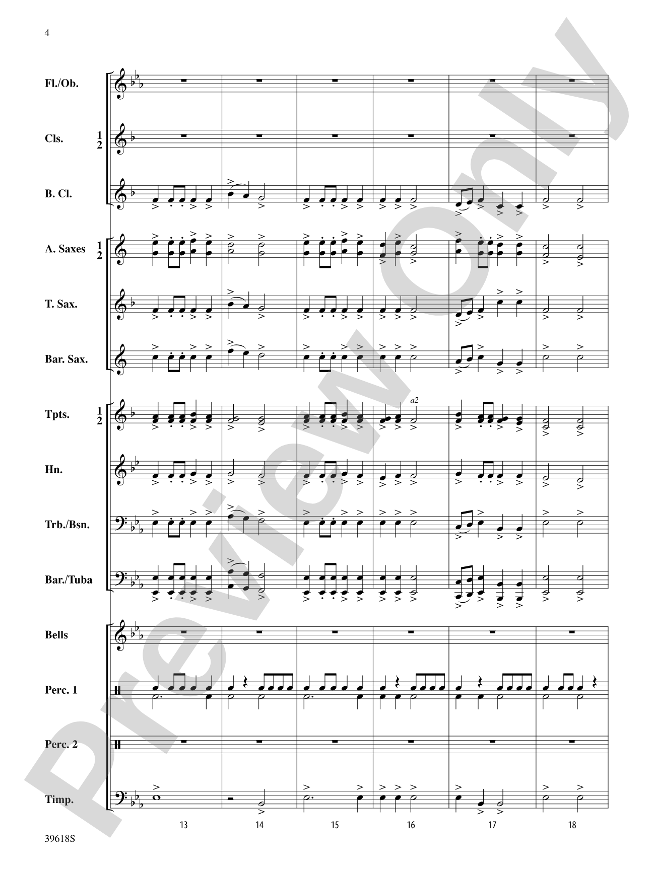 Regal Fanfare and March: Concert Band Conductor Score & Parts