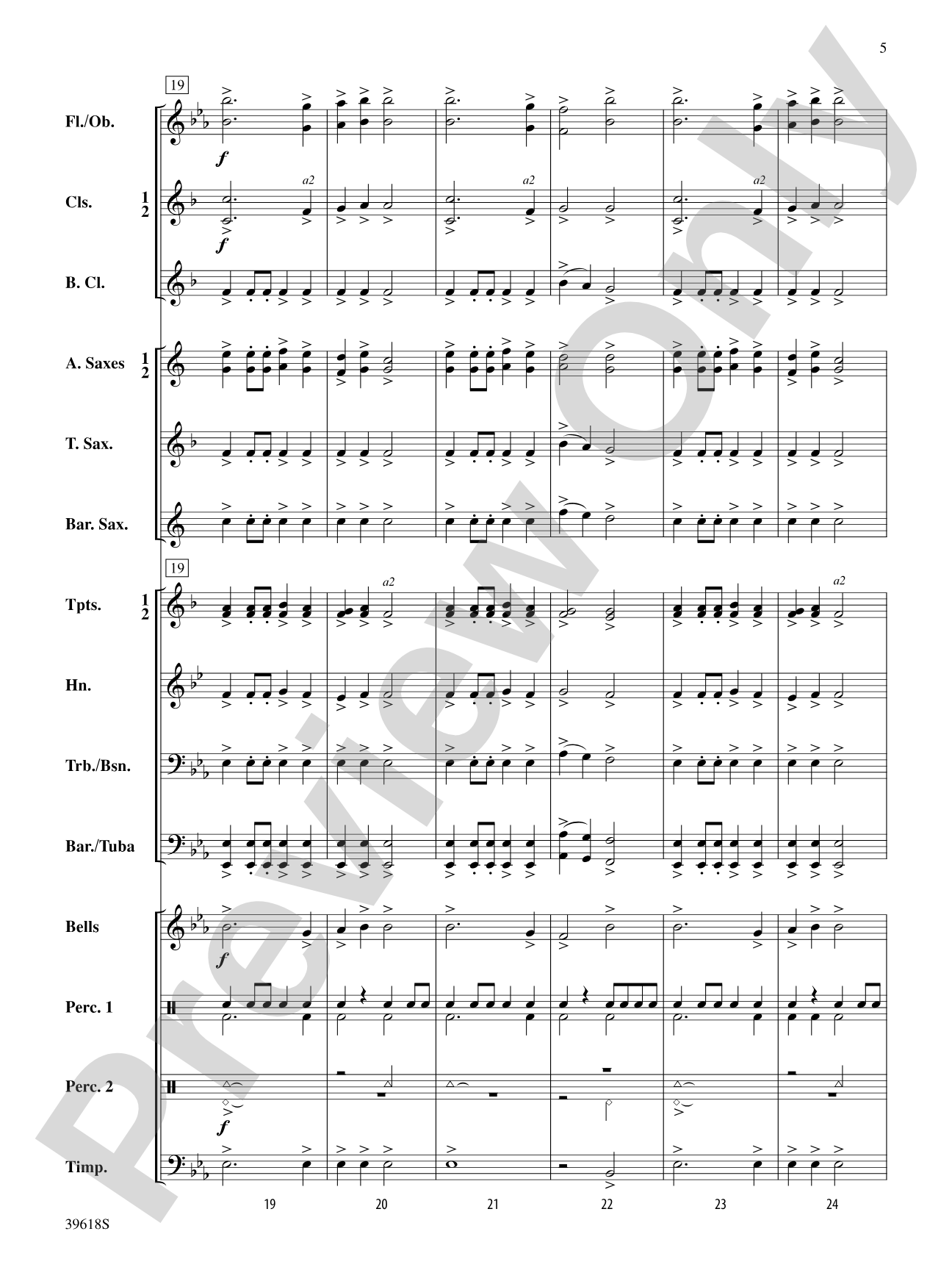 Regal Fanfare and March: Concert Band Conductor Score & Parts