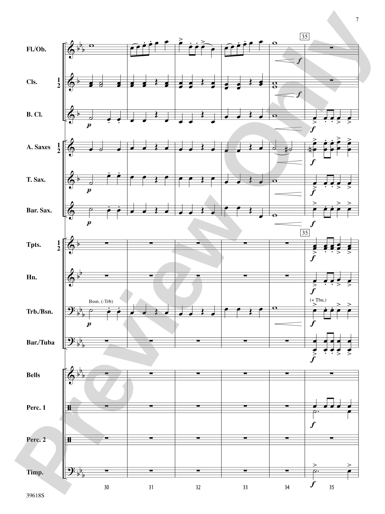 Regal Fanfare and March: Concert Band Conductor Score & Parts