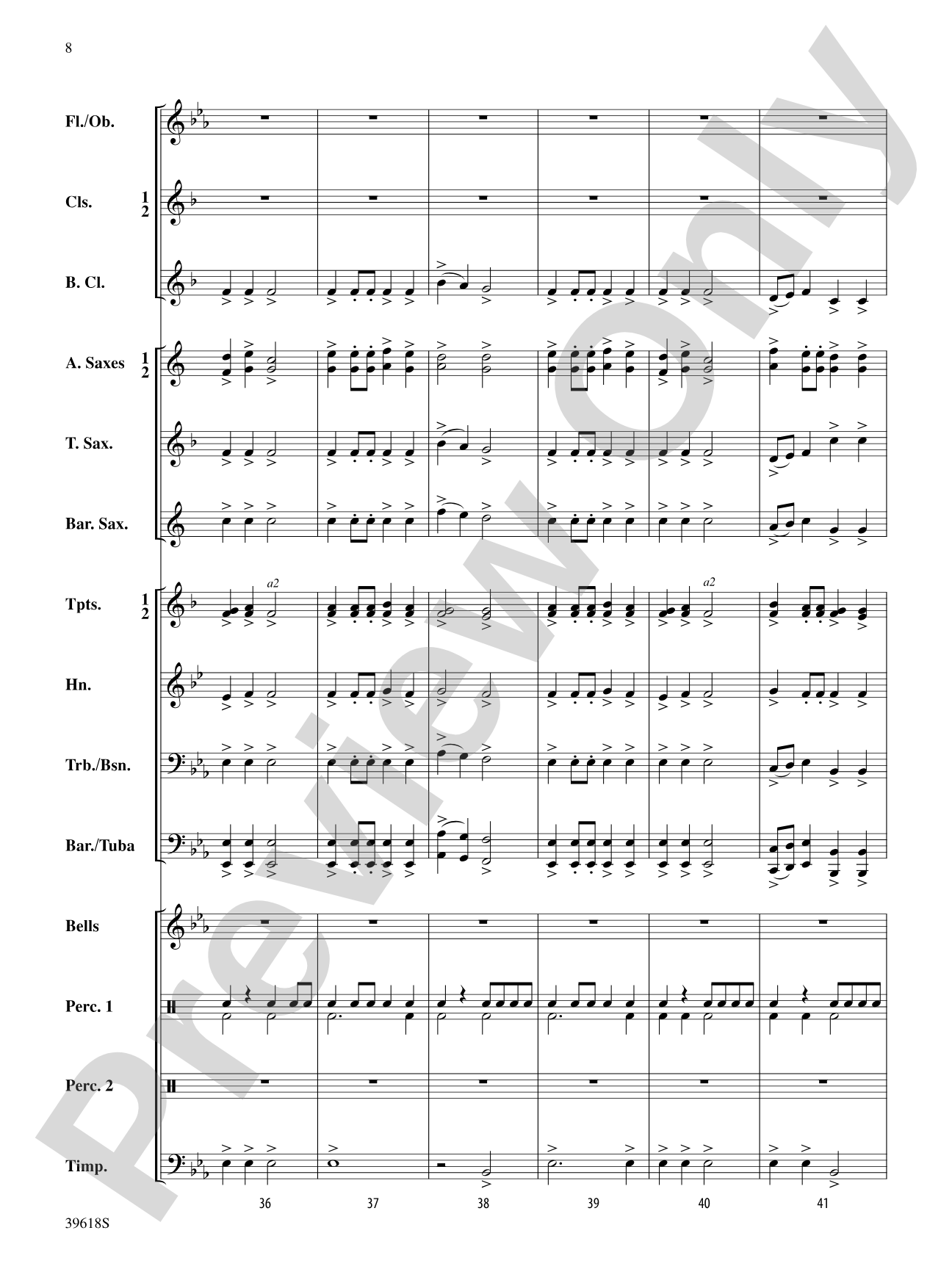 Regal Fanfare and March: Concert Band Conductor Score & Parts