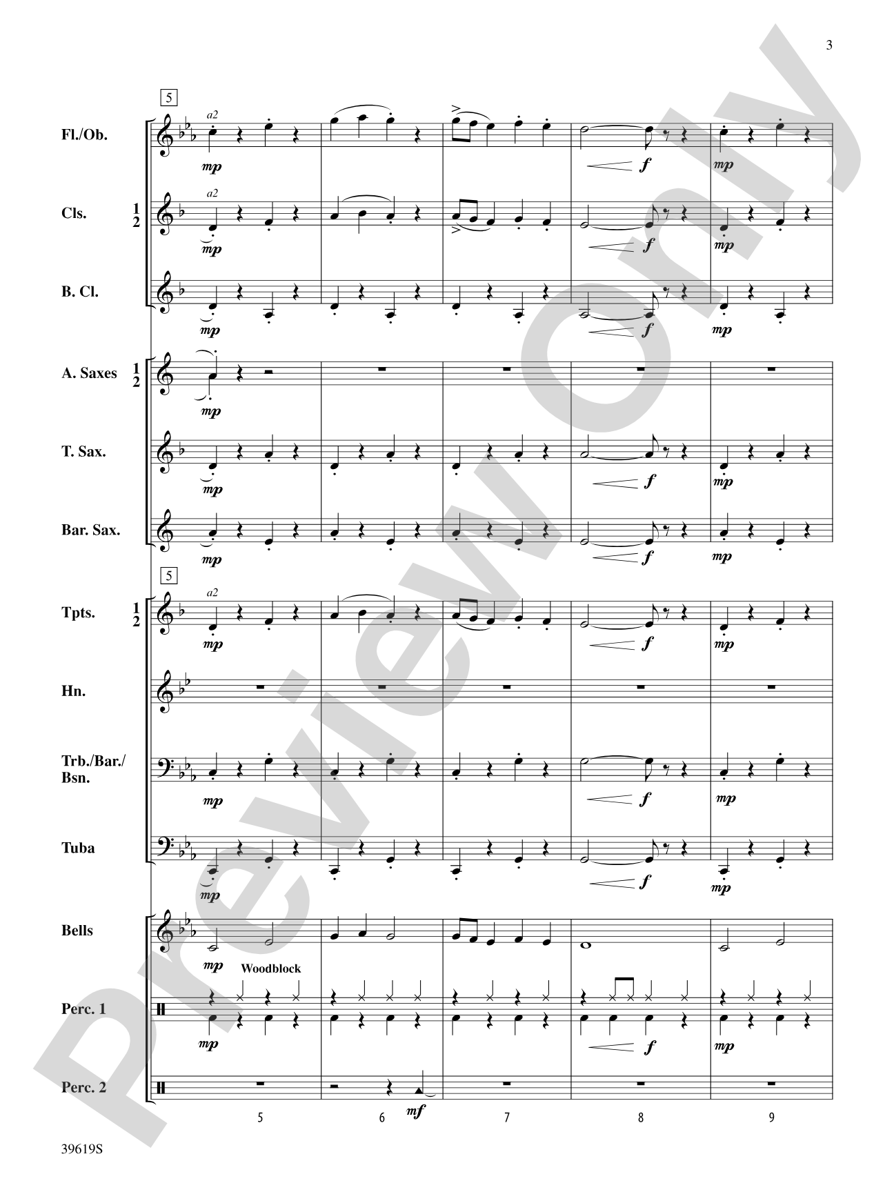 The Noise in the Basement: Concert Band Conductor Score & Parts