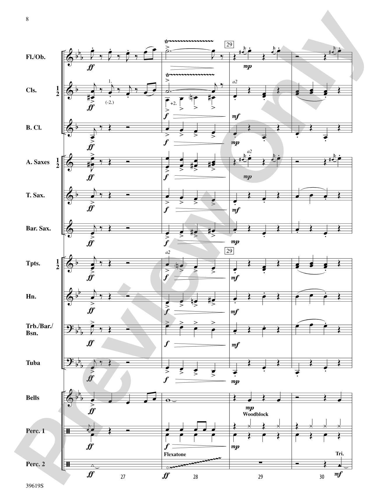 The Noise in the Basement: Concert Band Conductor Score & Parts