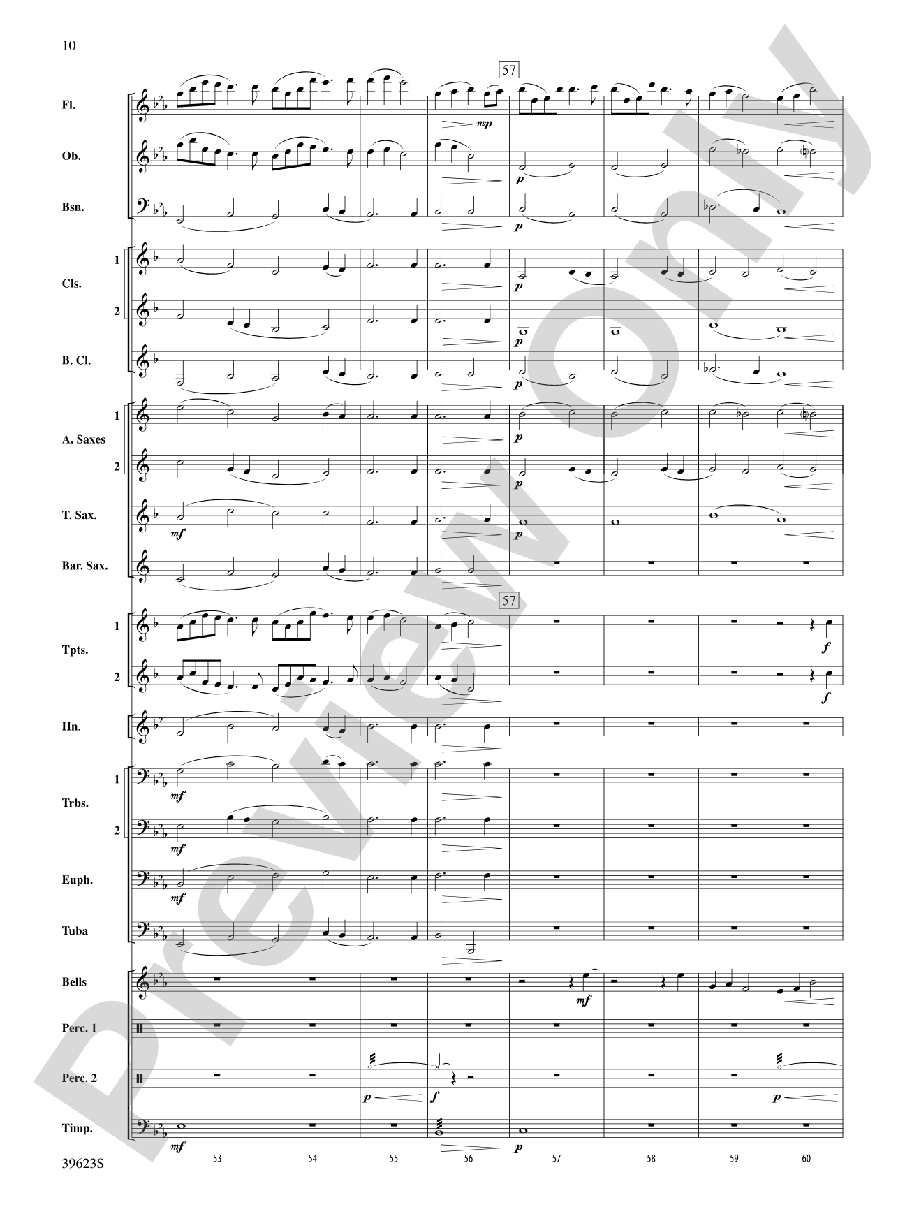 Beyond the Riverbend: Concert Band Conductor Score & Parts