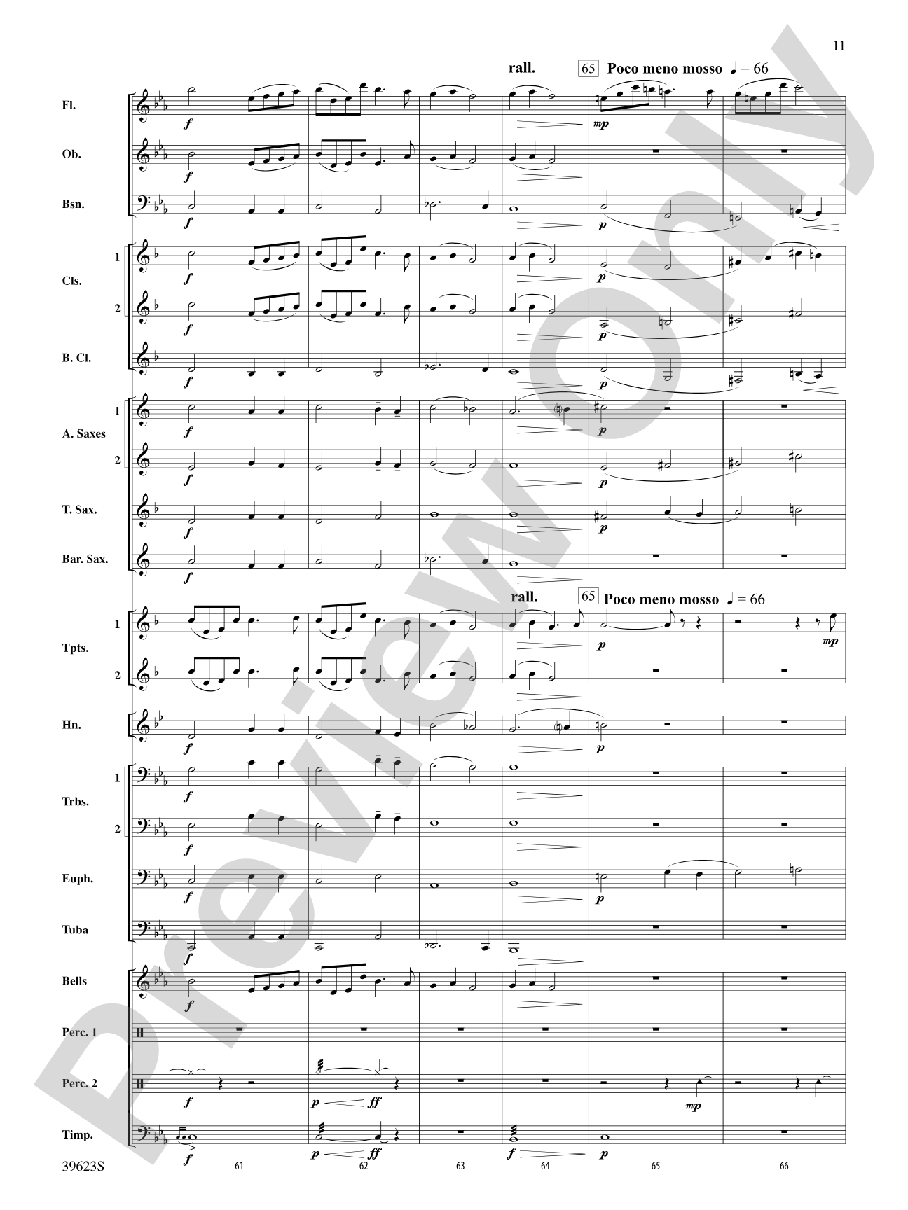Beyond the Riverbend: Concert Band Conductor Score & Parts