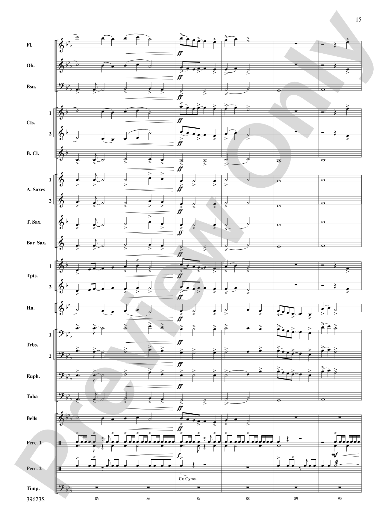 Beyond the Riverbend: Concert Band Conductor Score & Parts