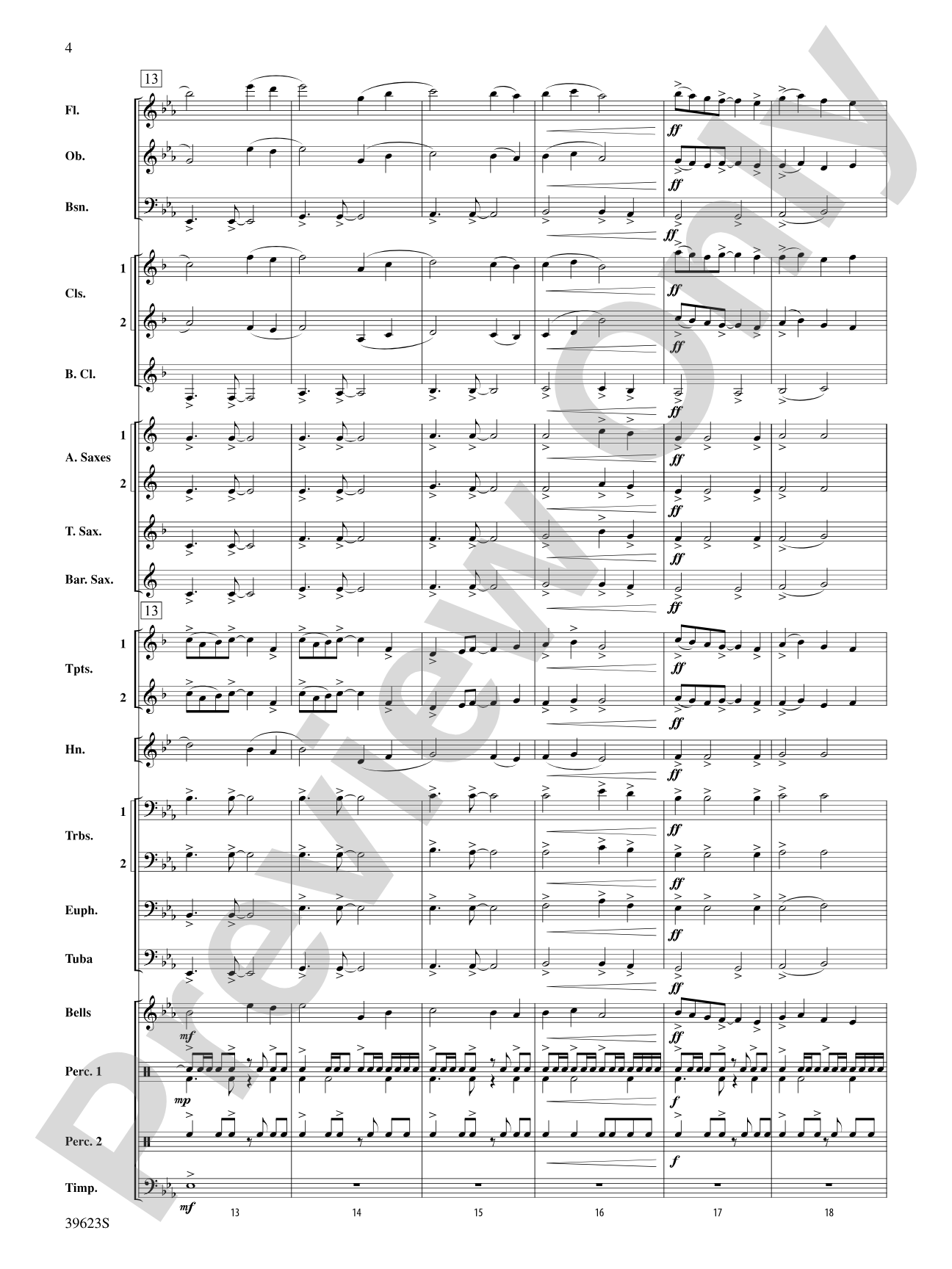 Beyond the Riverbend: Concert Band Conductor Score & Parts