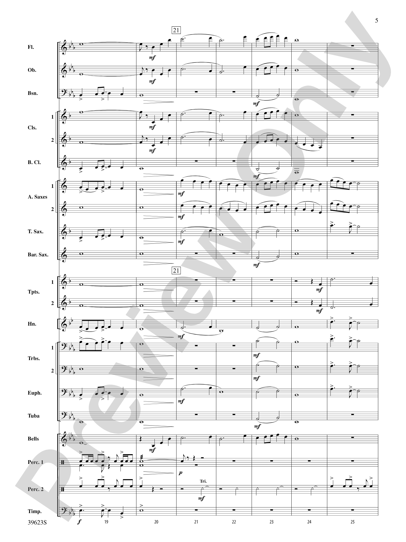 Beyond the Riverbend: Concert Band Conductor Score & Parts