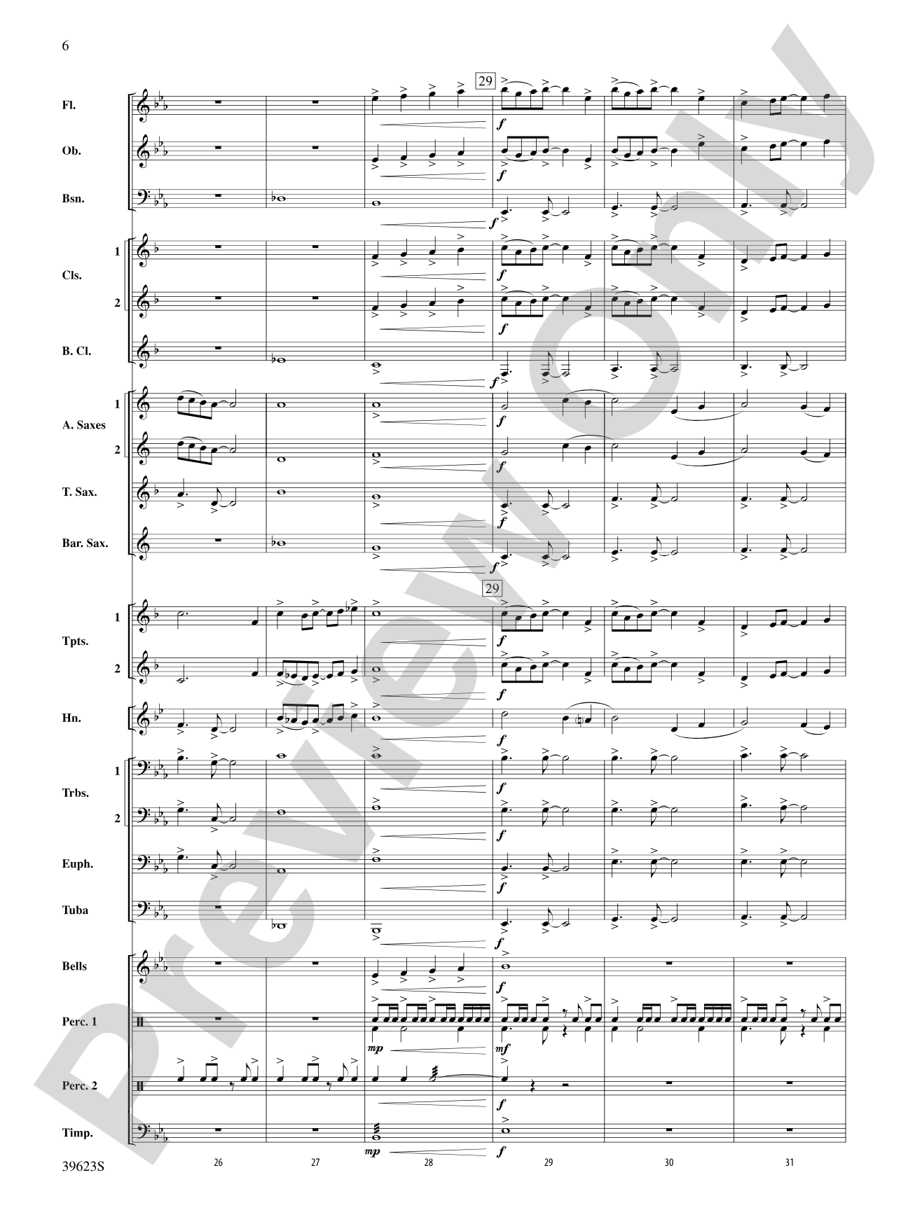Beyond the Riverbend: Concert Band Conductor Score & Parts