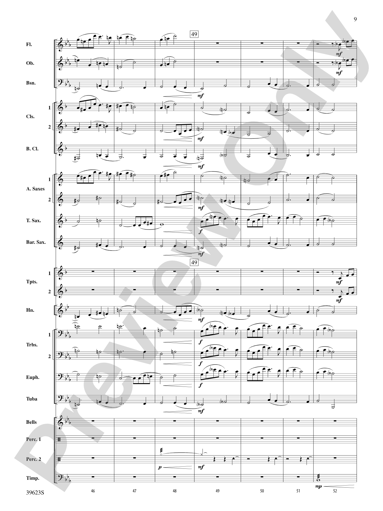 Beyond the Riverbend: Concert Band Conductor Score & Parts