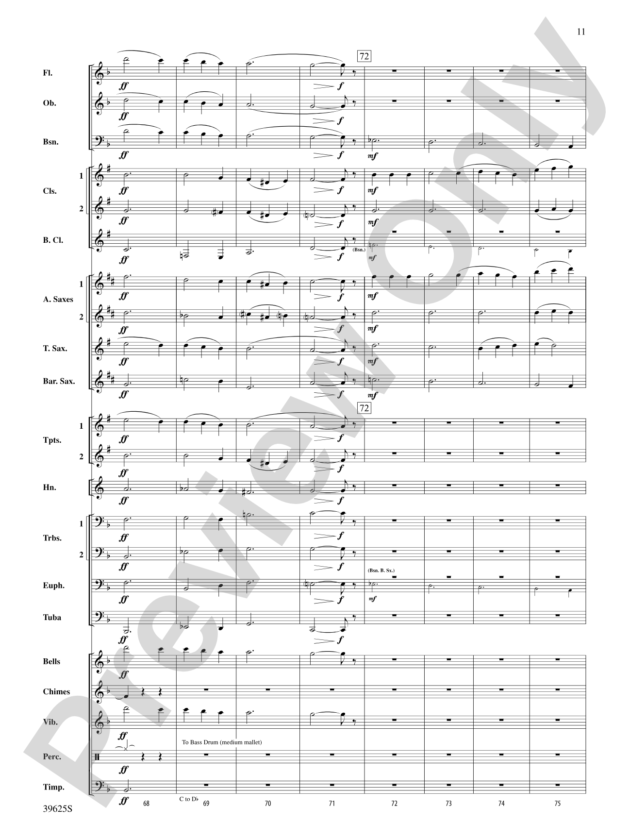 With Thine Eyes: Concert Band Conductor Score & Parts