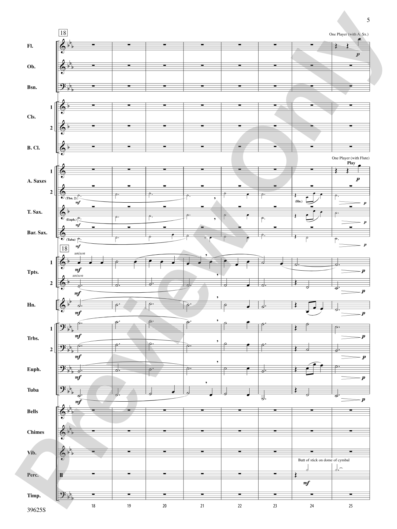 With Thine Eyes: Concert Band Conductor Score & Parts