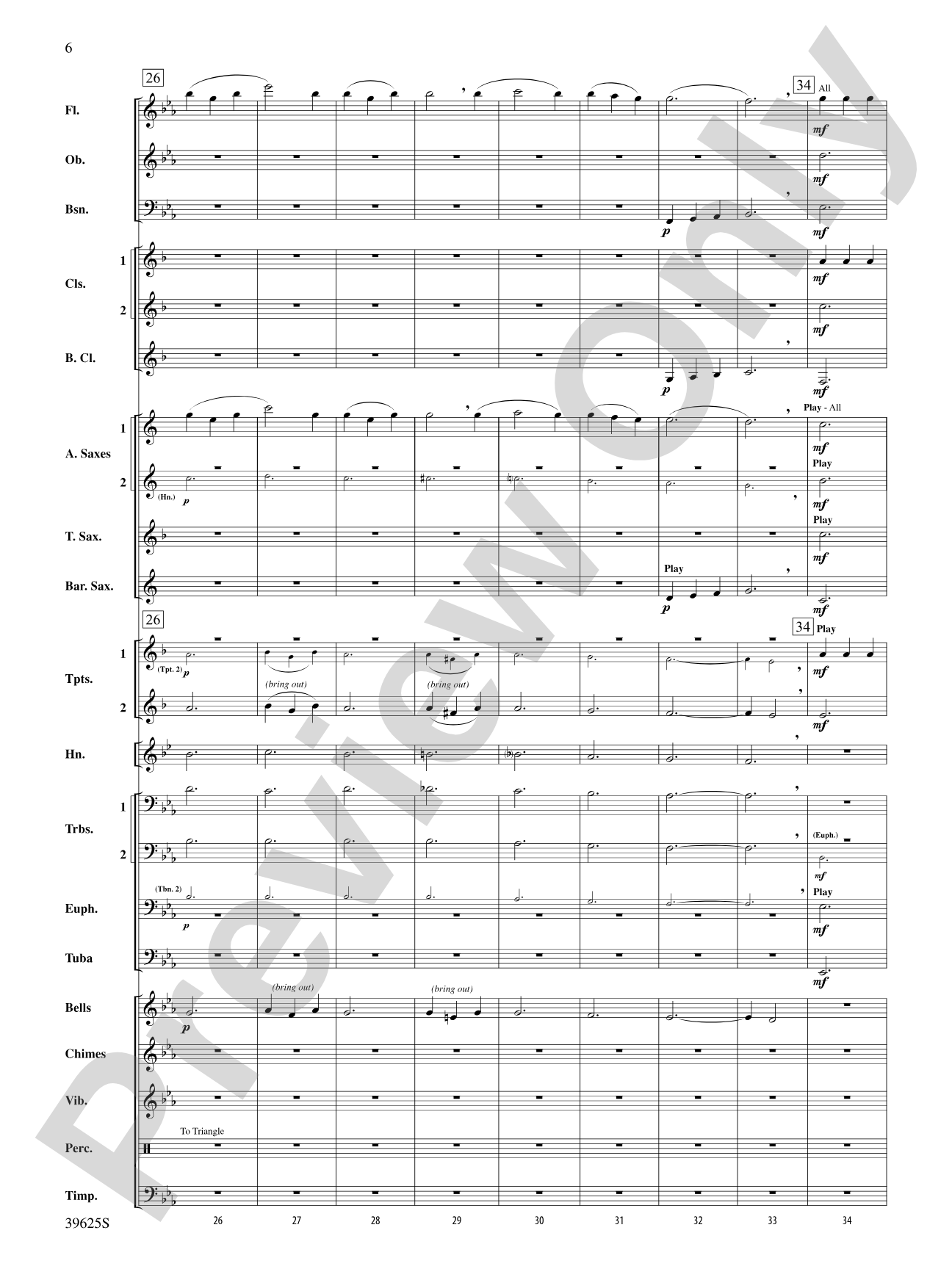 With Thine Eyes: Concert Band Conductor Score & Parts