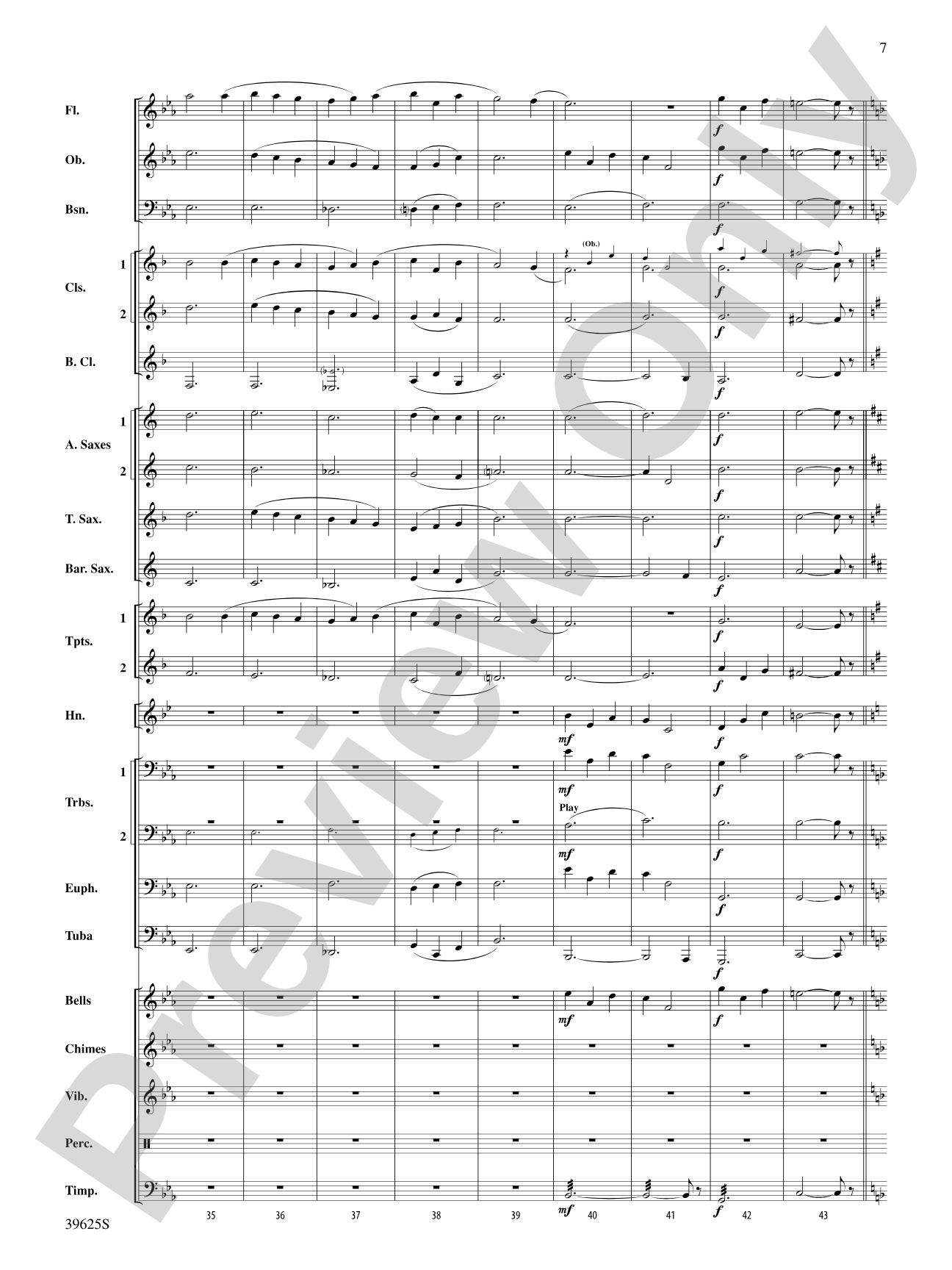 With Thine Eyes: Concert Band Conductor Score & Parts