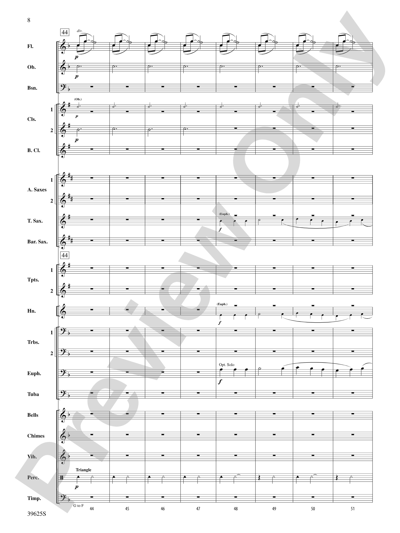With Thine Eyes: Concert Band Conductor Score & Parts