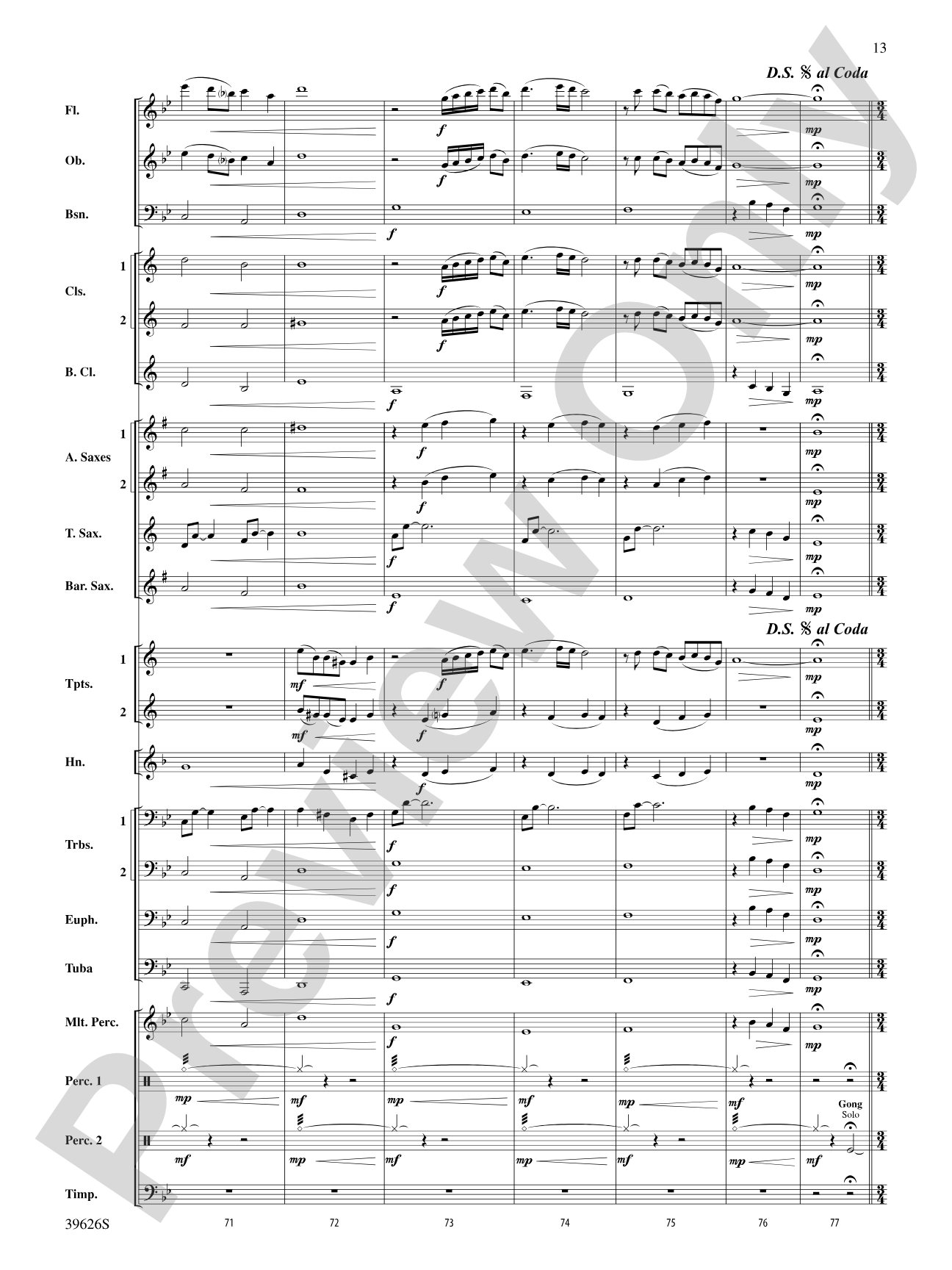 Whiteleaf Hill: Concert Band Conductor Score & Parts