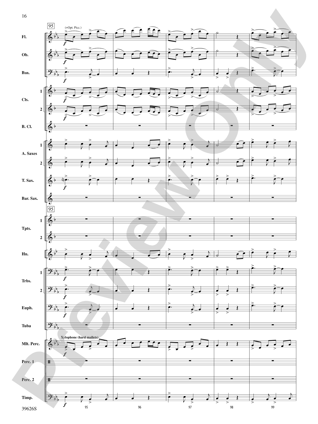 Whiteleaf Hill: Concert Band Conductor Score & Parts