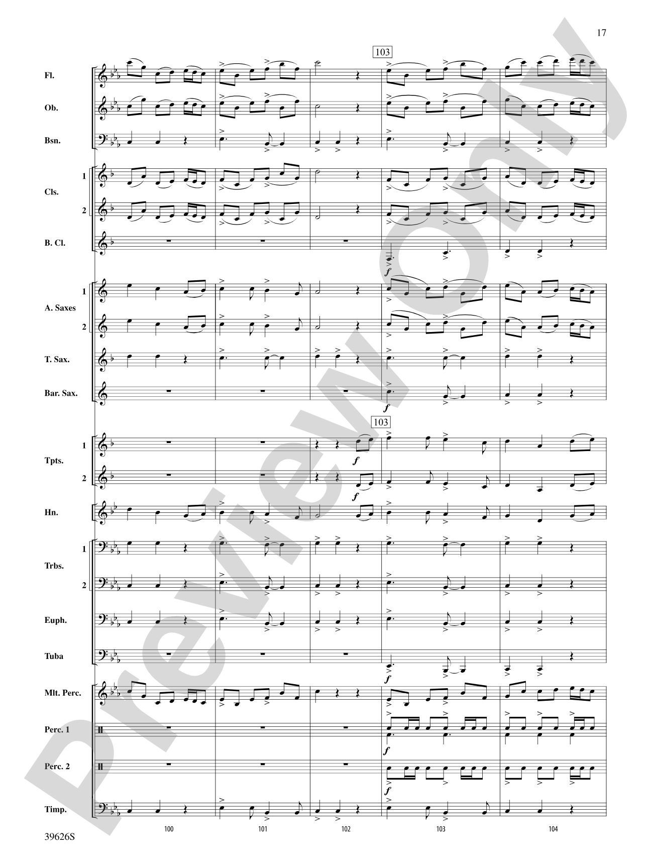 Whiteleaf Hill: Concert Band Conductor Score & Parts