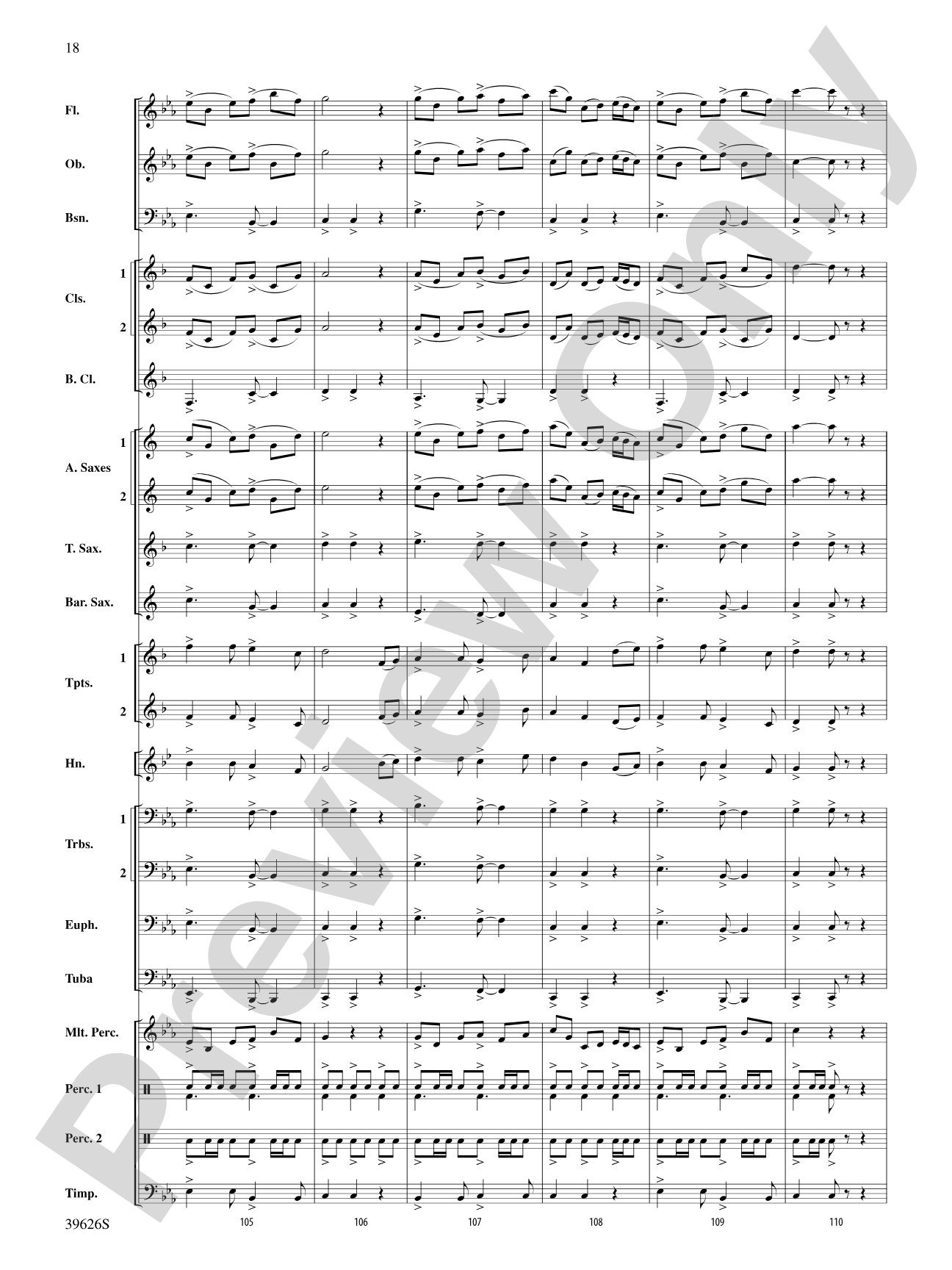 Whiteleaf Hill: Concert Band Conductor Score & Parts