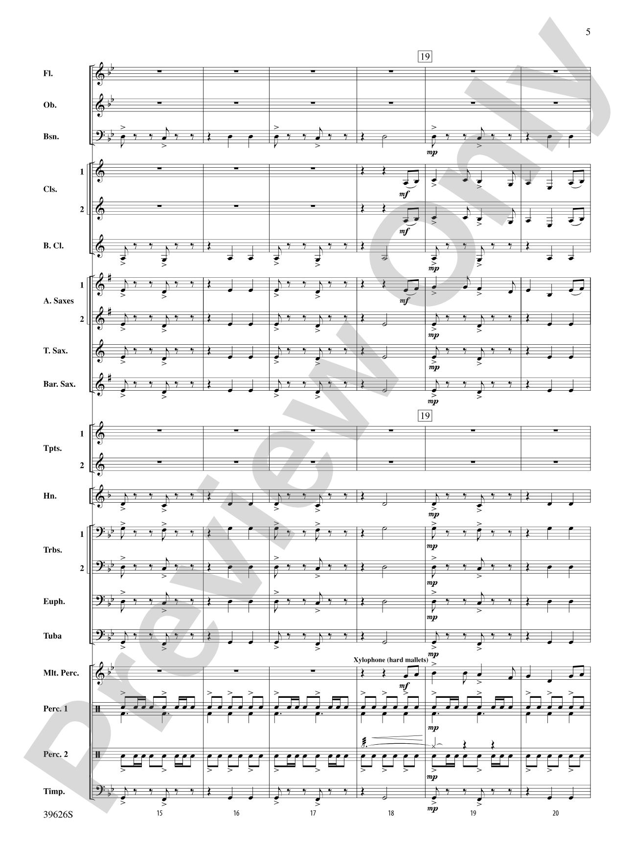 Whiteleaf Hill: Concert Band Conductor Score & Parts