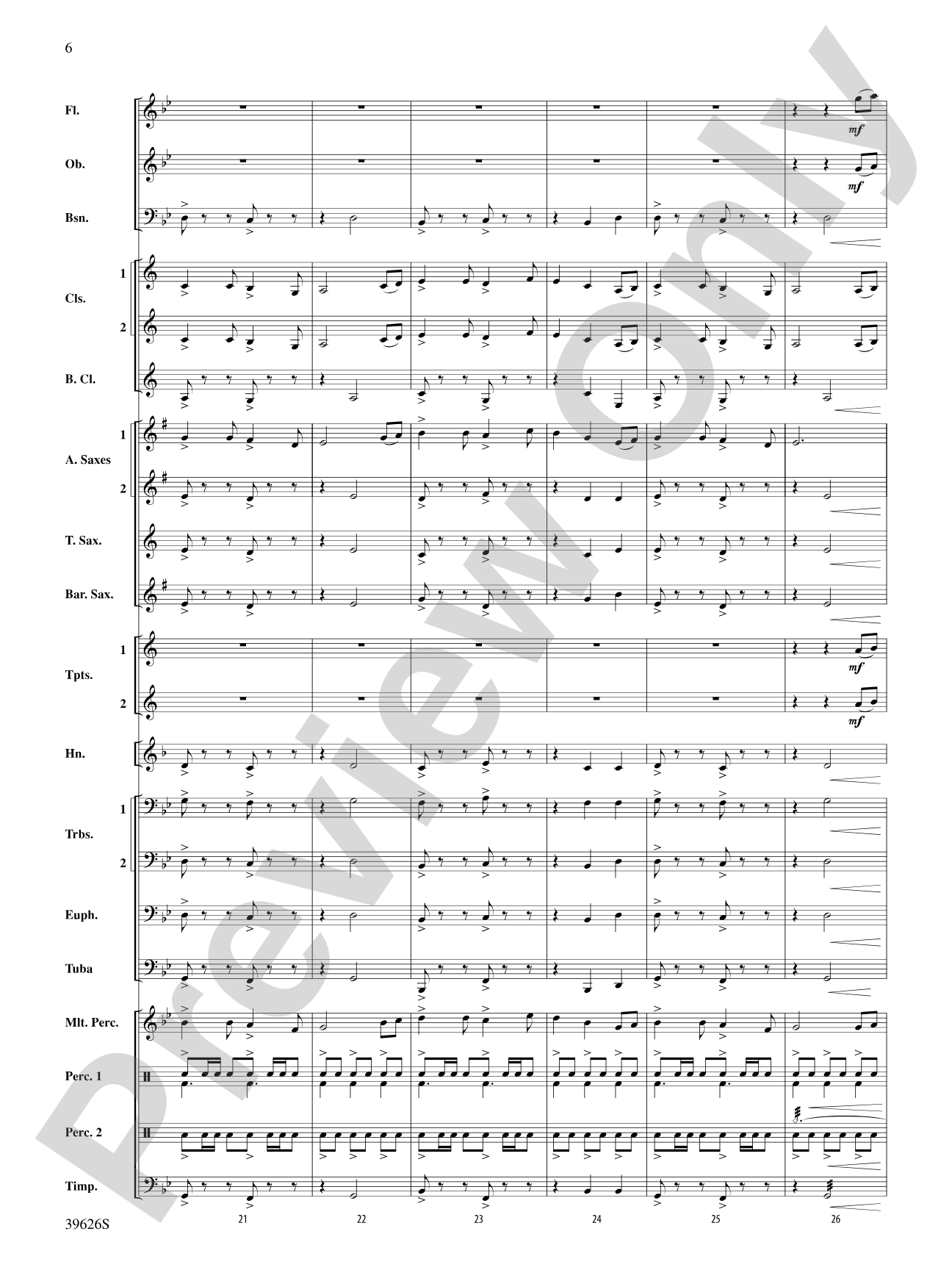 Whiteleaf Hill: Concert Band Conductor Score & Parts