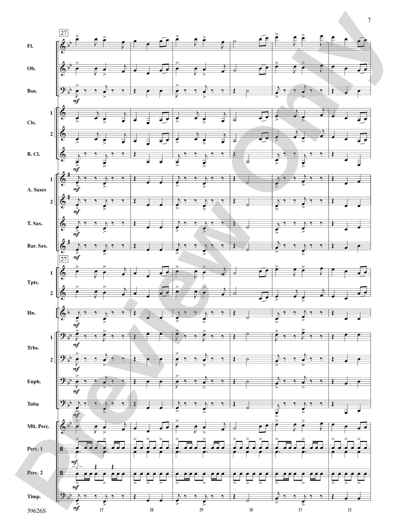 Whiteleaf Hill: Concert Band Conductor Score & Parts