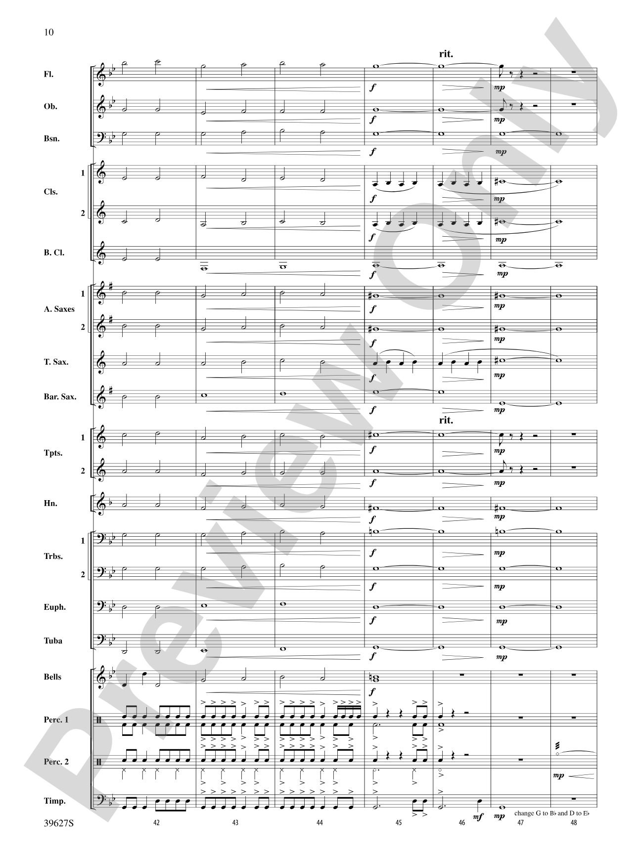 Flash Flood: Concert Band Conductor Score & Parts