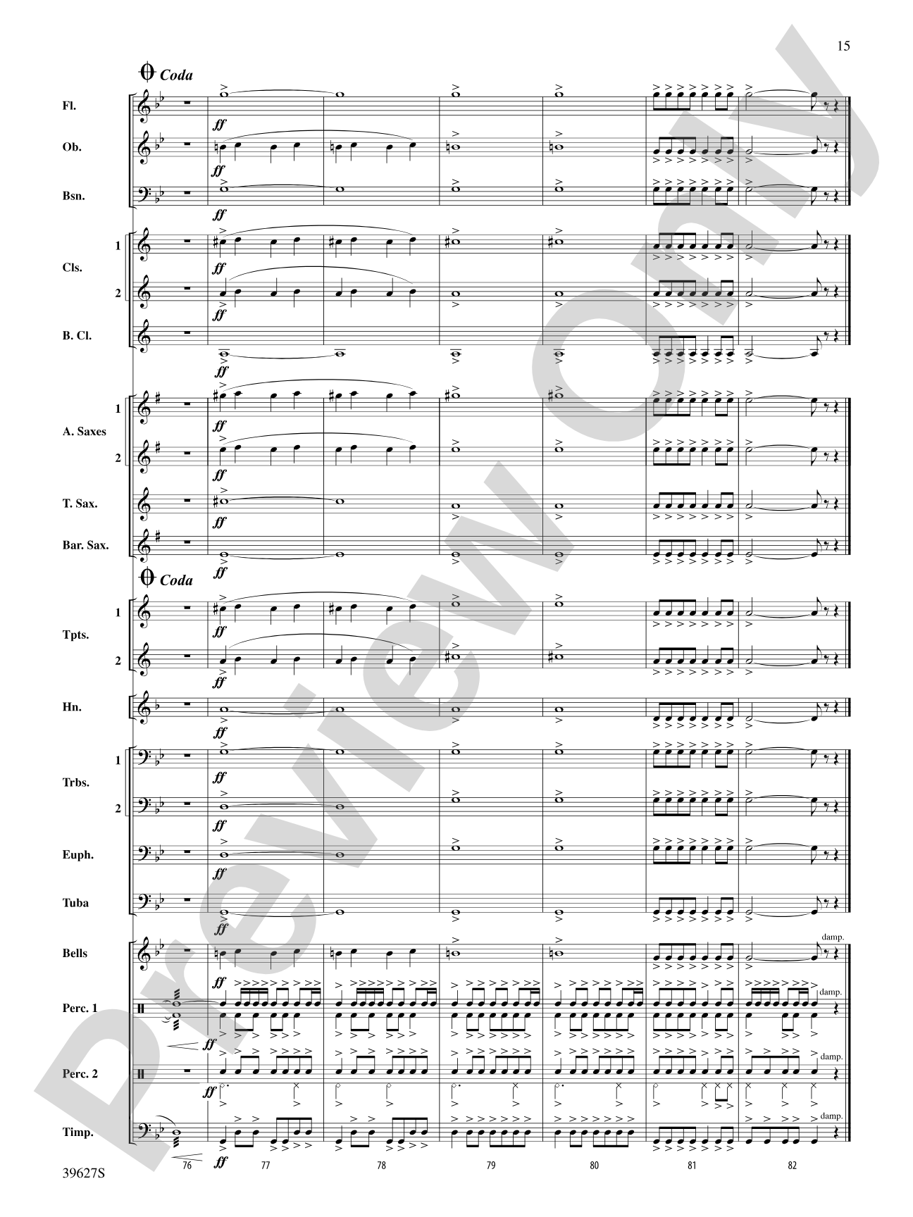 Flash Flood: Concert Band Conductor Score & Parts