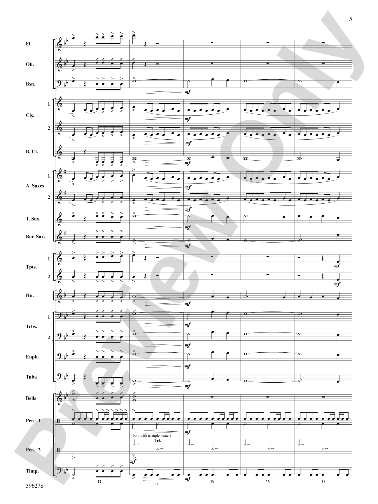 Flash Flood: Concert Band Conductor Score & Parts