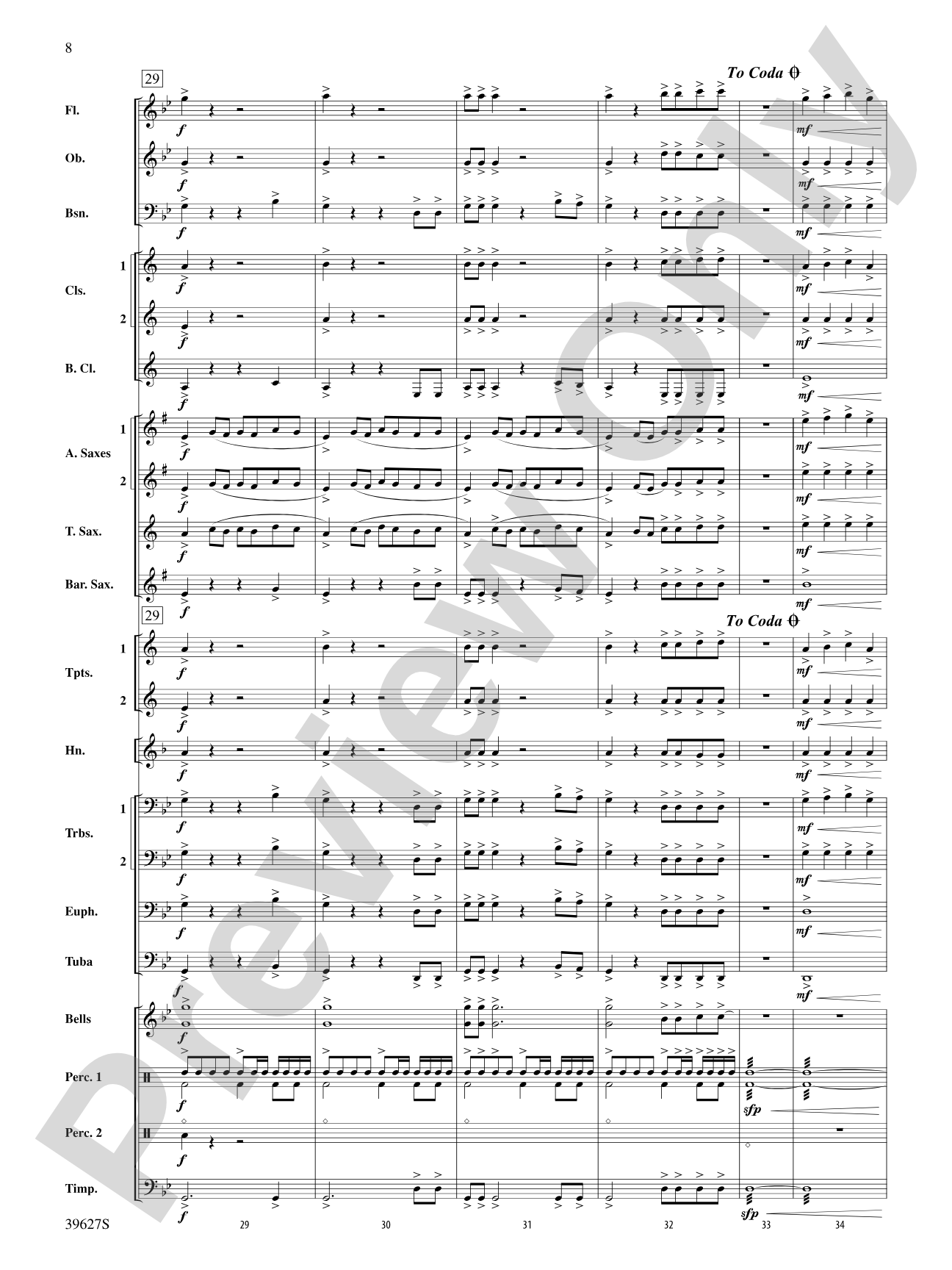 Flash Flood: Concert Band Conductor Score & Parts