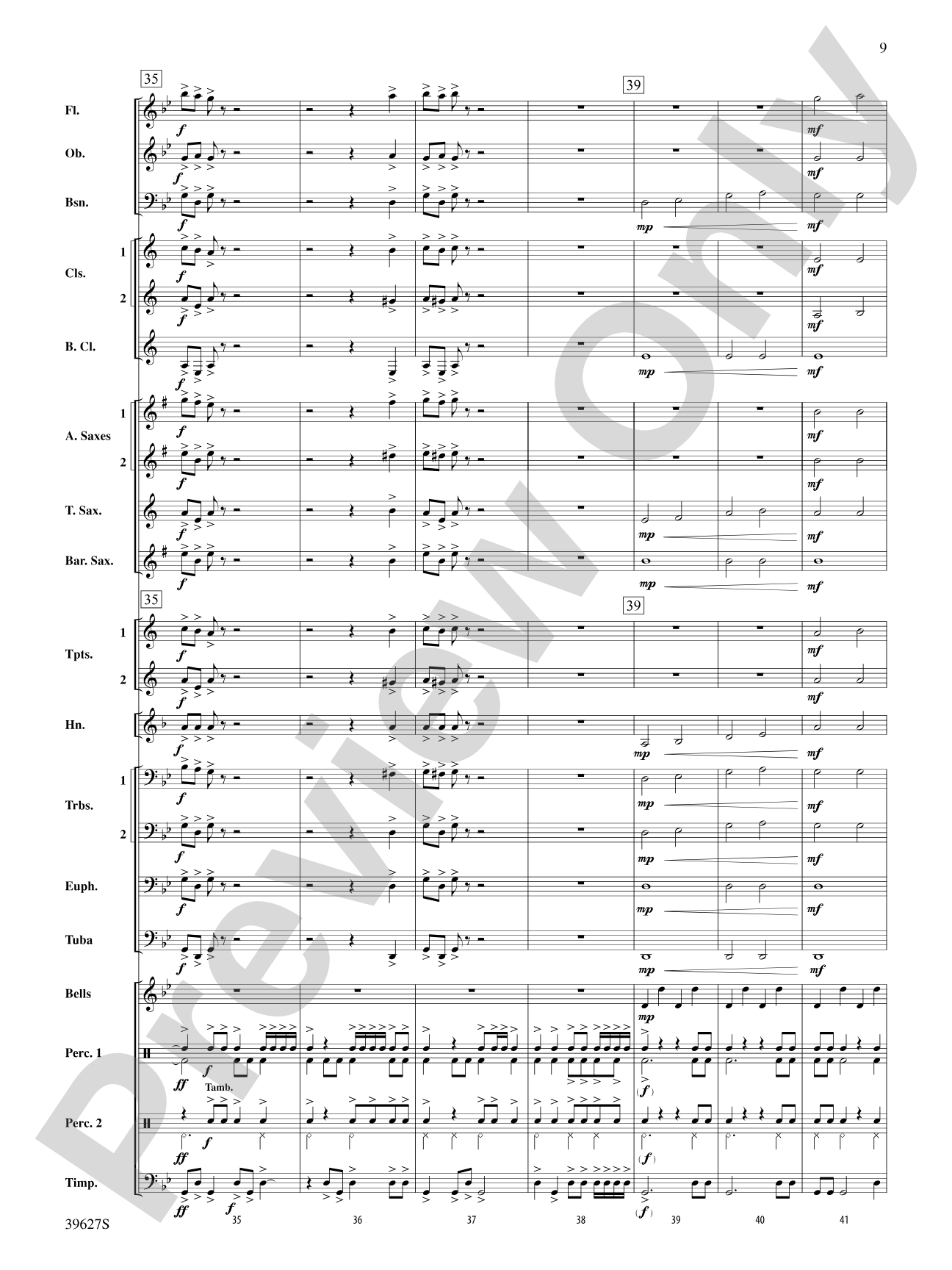 Flash Flood: Concert Band Conductor Score & Parts