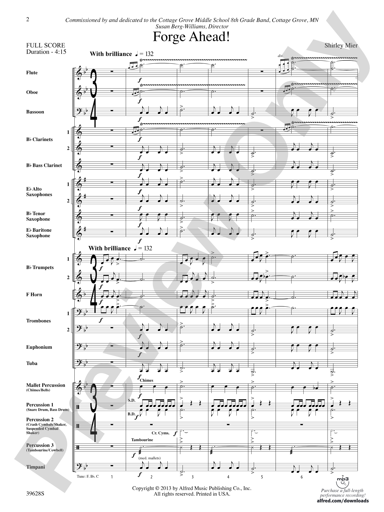 Forge Ahead!: Concert Band Conductor Score & Parts