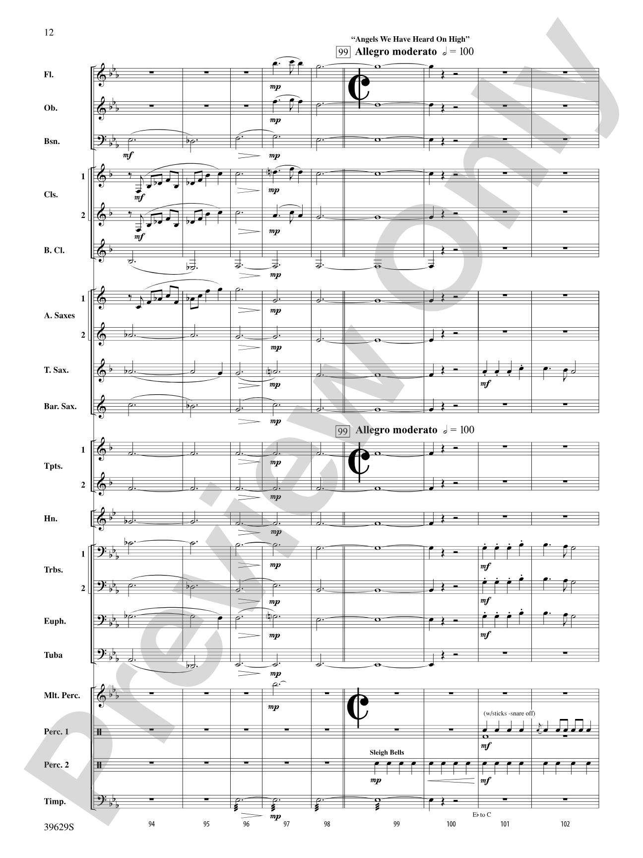 A Celebration of Carols: Concert Band Conductor Score & Parts