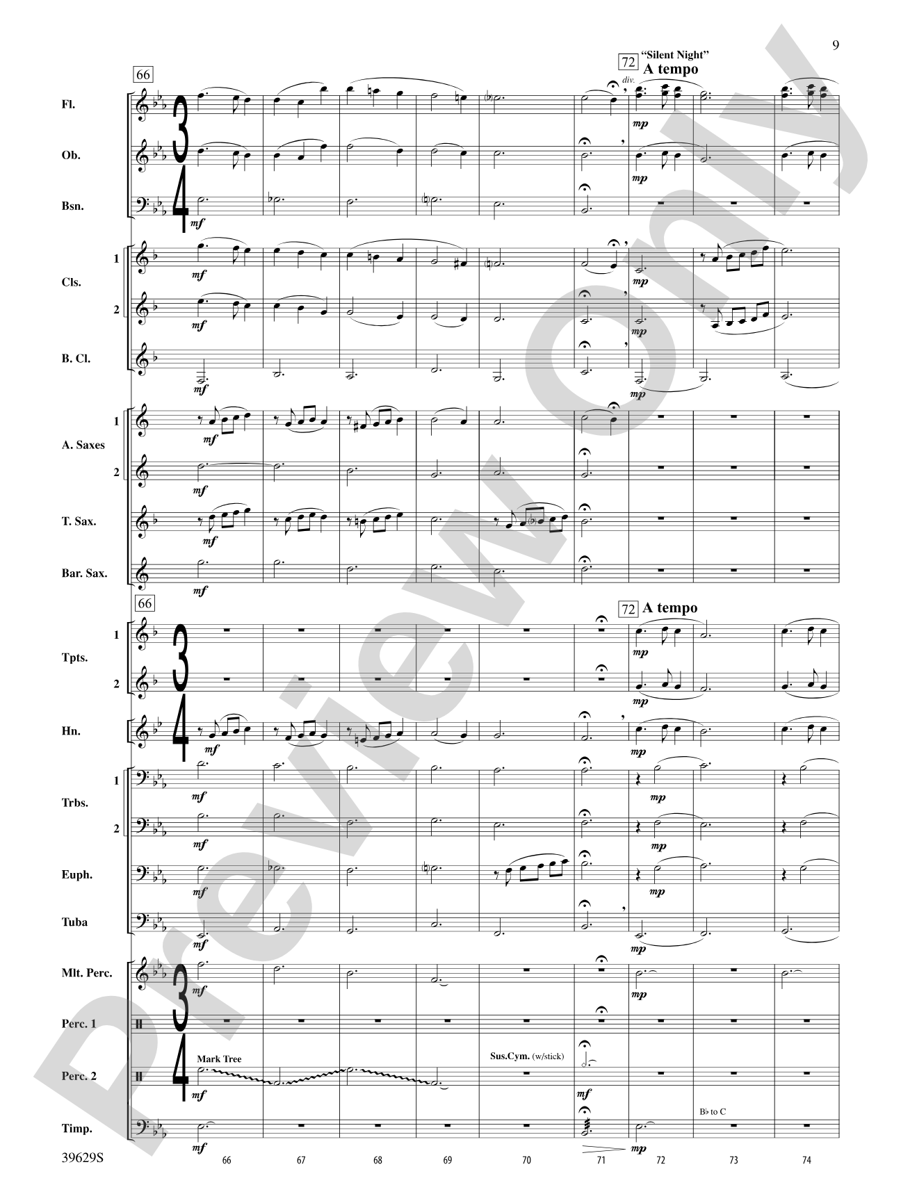 A Celebration of Carols: Concert Band Conductor Score & Parts