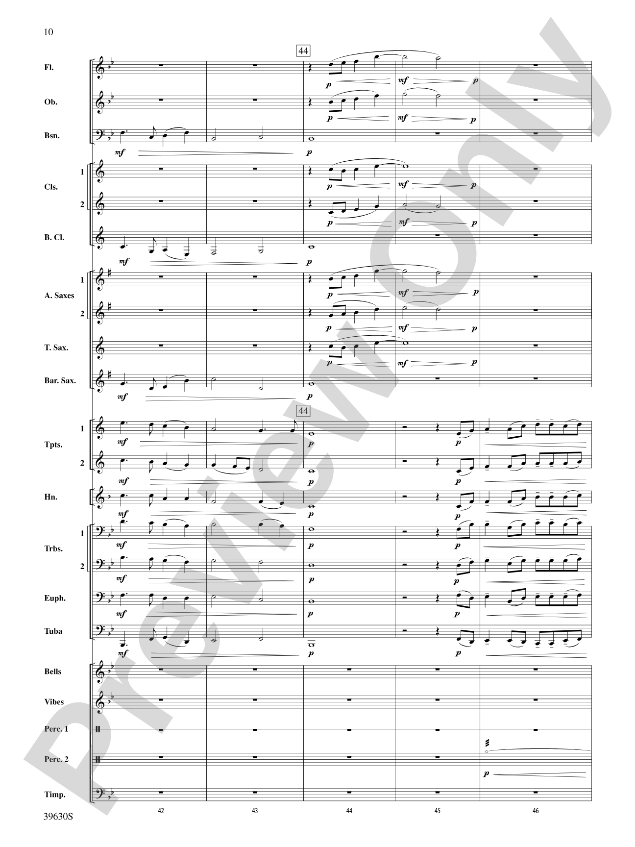 Fantasy on a Slavic Theme: Score