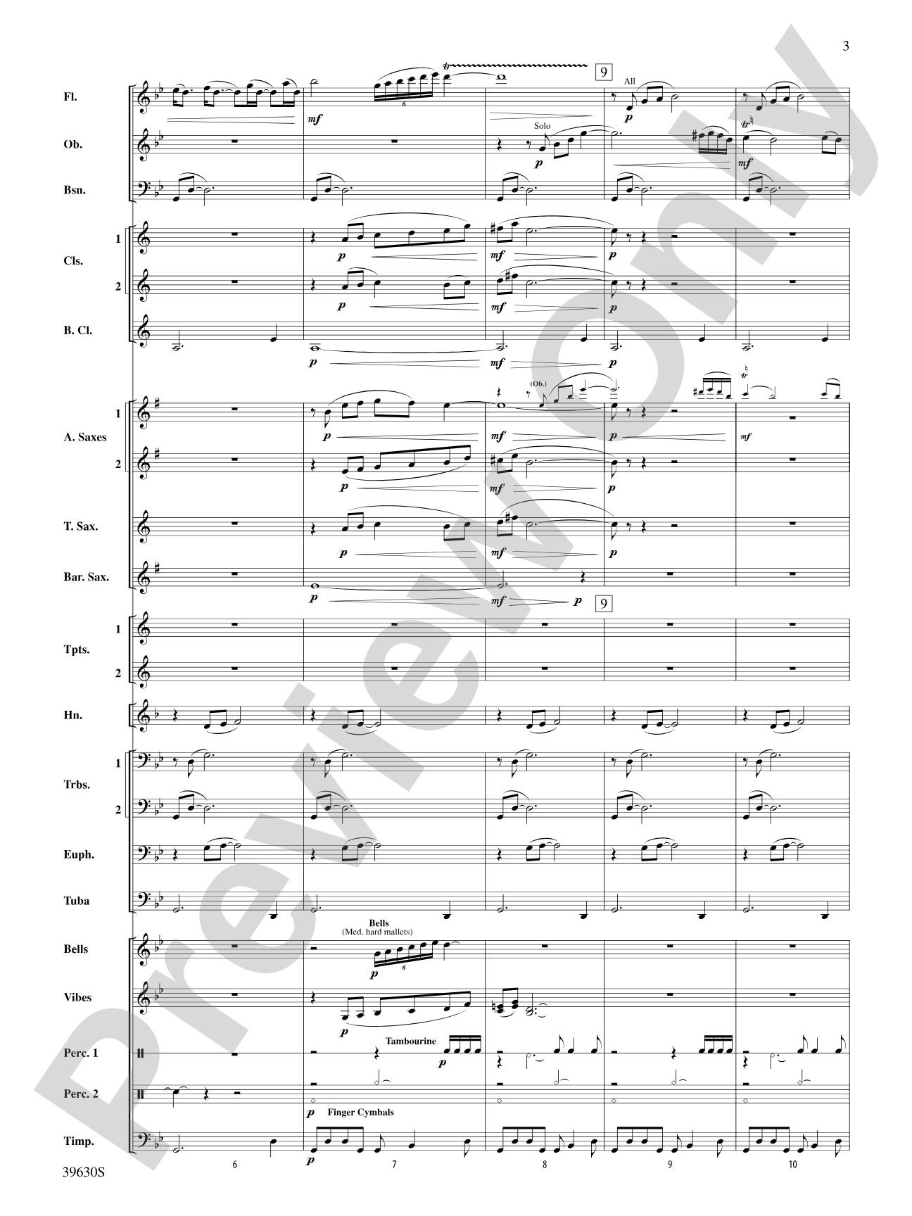 Fantasy on a Slavic Theme: Score