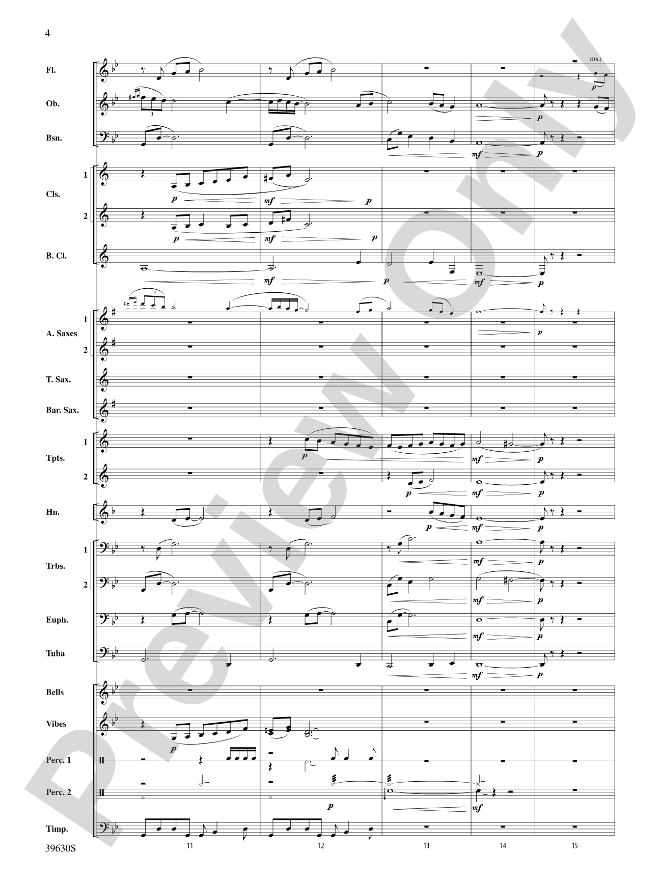 Fantasy on a Slavic Theme: Score