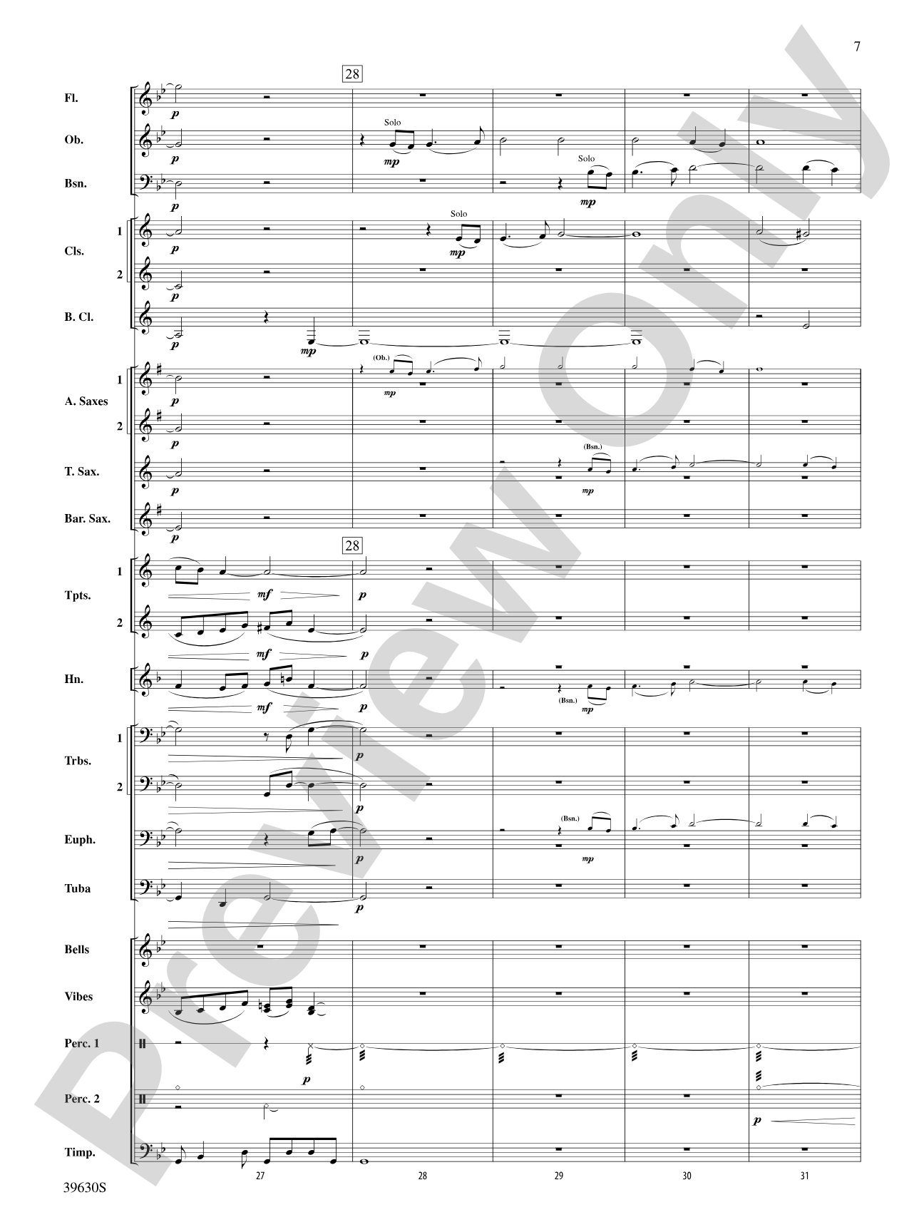 Fantasy on a Slavic Theme: Score