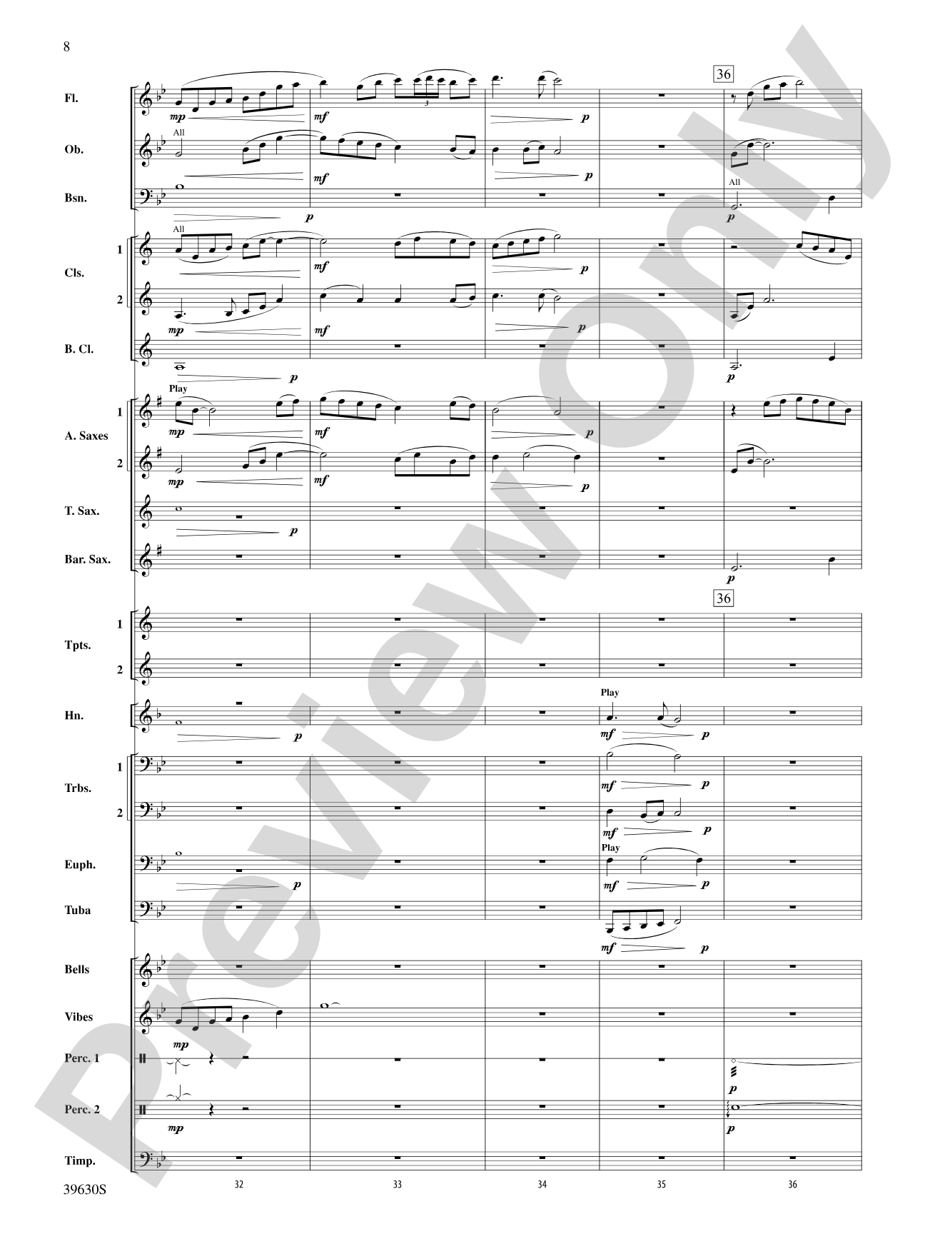 Fantasy on a Slavic Theme: Score