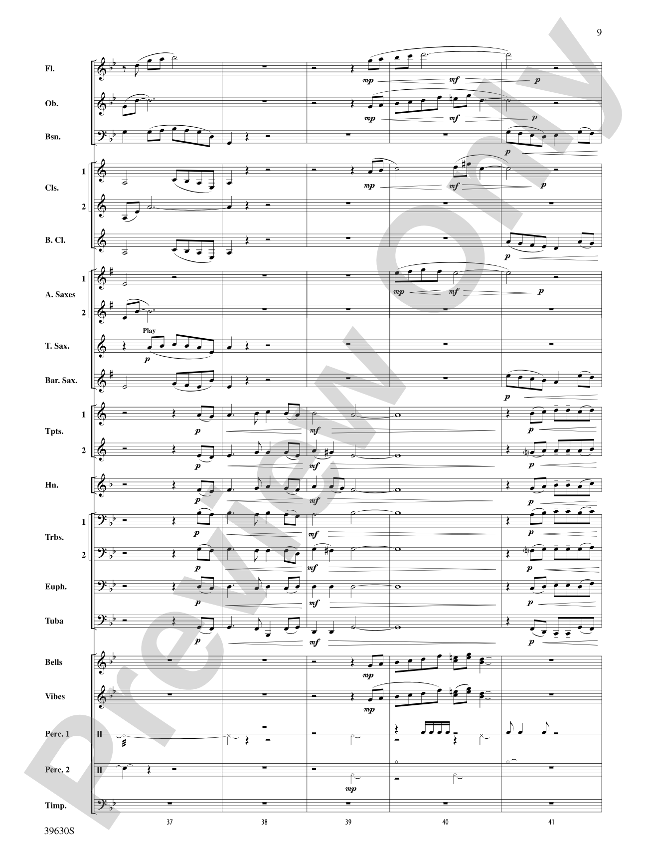 Fantasy on a Slavic Theme: Score