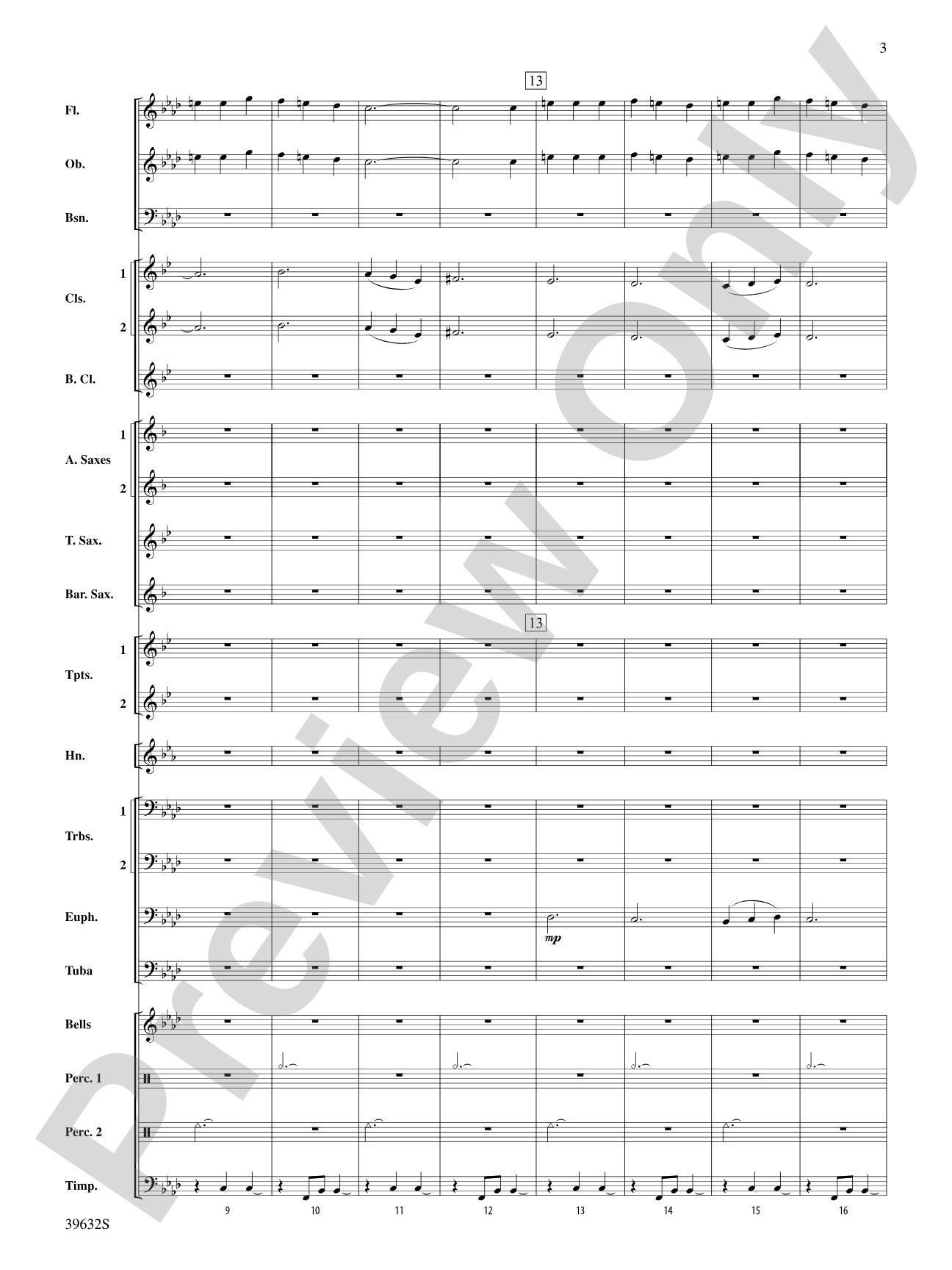 Avinu Malkeinu: Concert Band Conductor Score & Parts