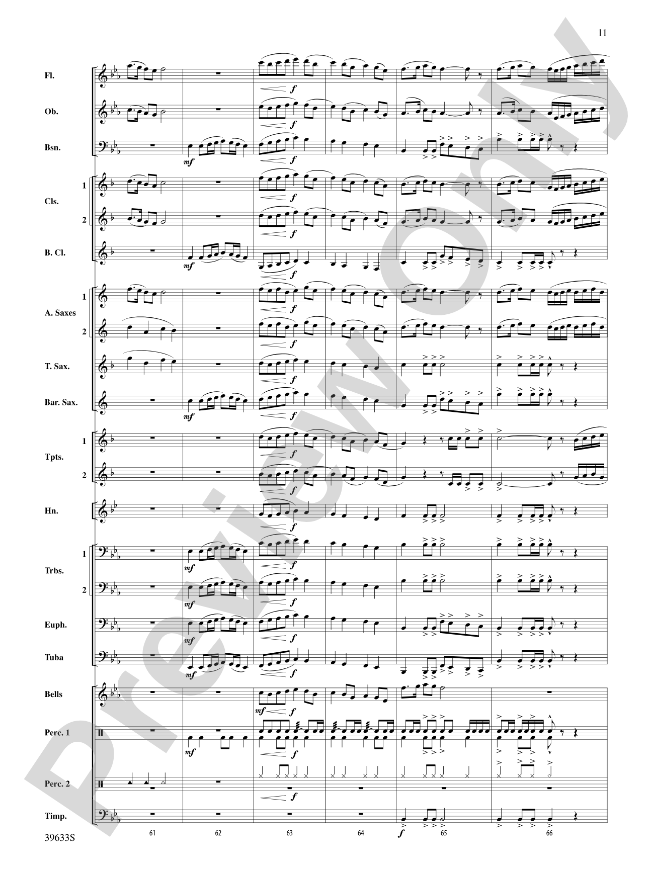 Rivanna River March: Concert Band Conductor Score & Parts