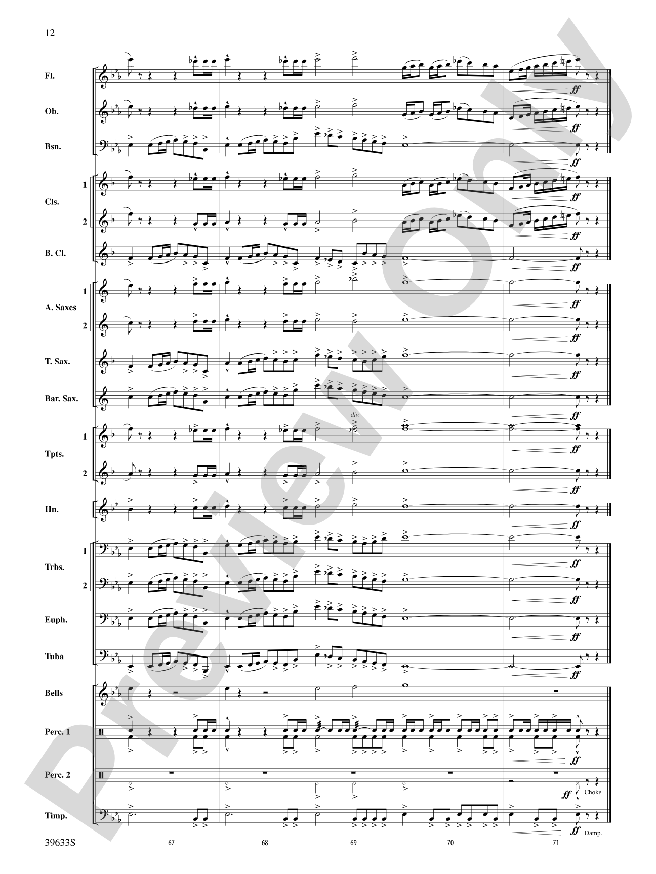 Rivanna River March: Concert Band Conductor Score & Parts