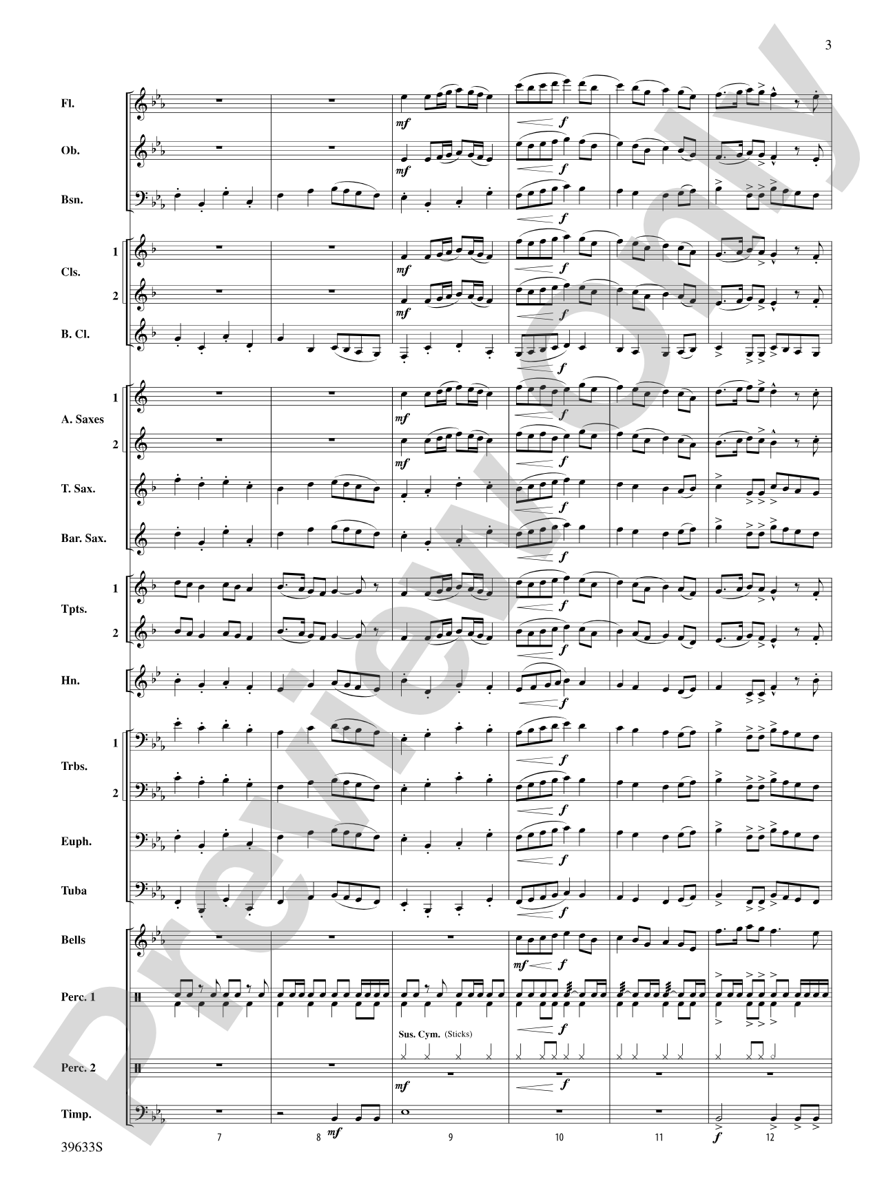 Rivanna River March: Concert Band Conductor Score & Parts
